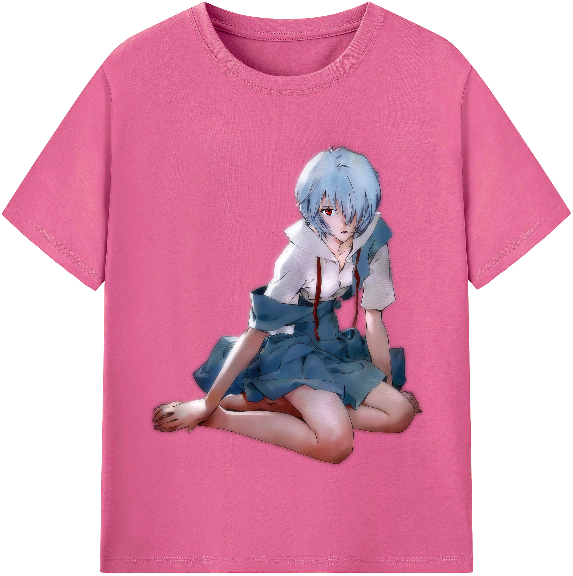 （画像用） EVA 新世紀エヴァンゲリオン レディースカジュアルプリントTシャツ（綿100％）