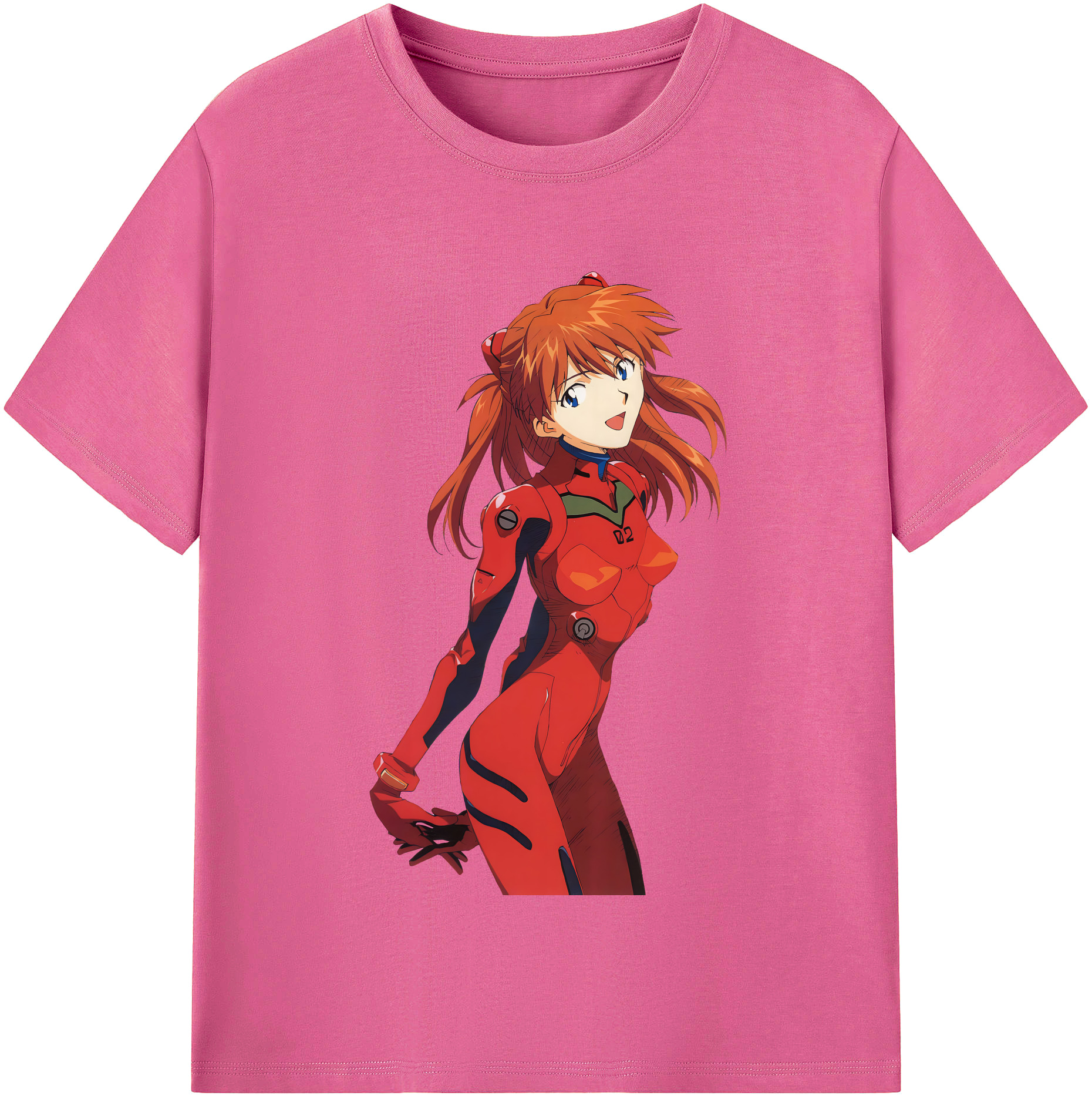 （画像用） EVA 新世紀エヴァンゲリオン レディースカジュアルプリントTシャツ（綿100％）