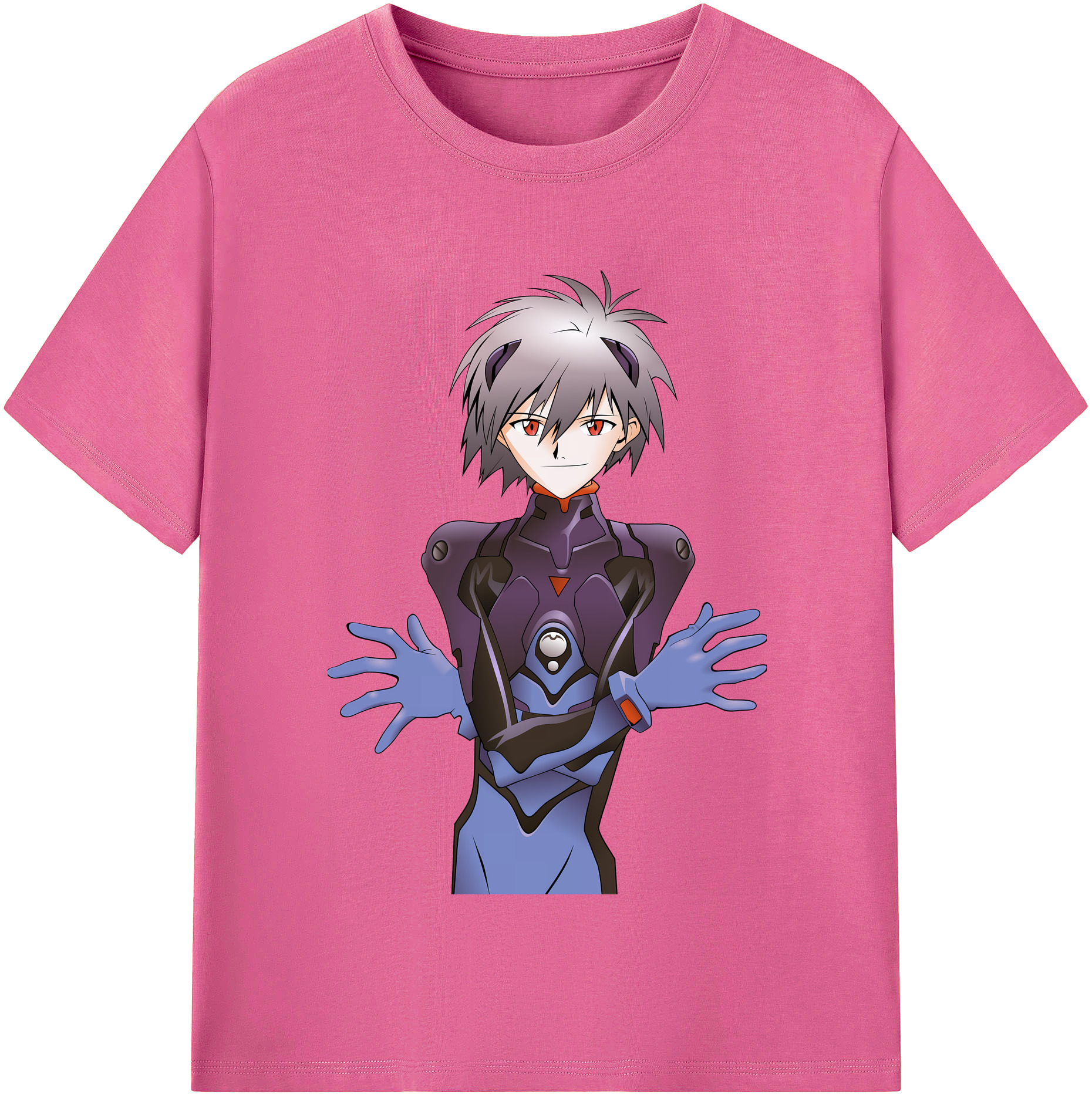 （画像用） EVA 新世紀エヴァンゲリオン レディースカジュアルプリントTシャツ（綿100％）