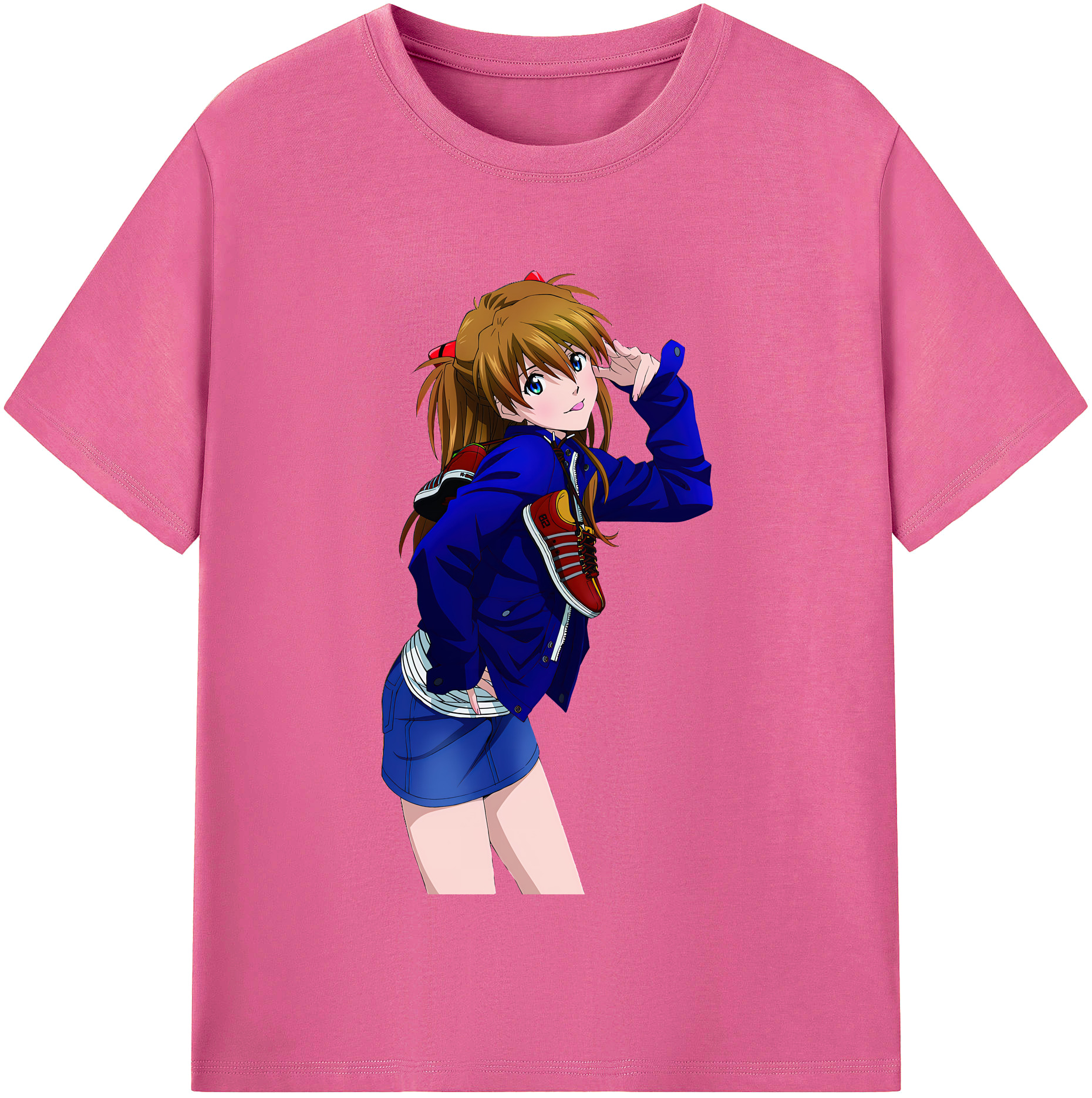 （画像用） EVA 新世紀エヴァンゲリオン レディースカジュアルプリントTシャツ（綿100％）