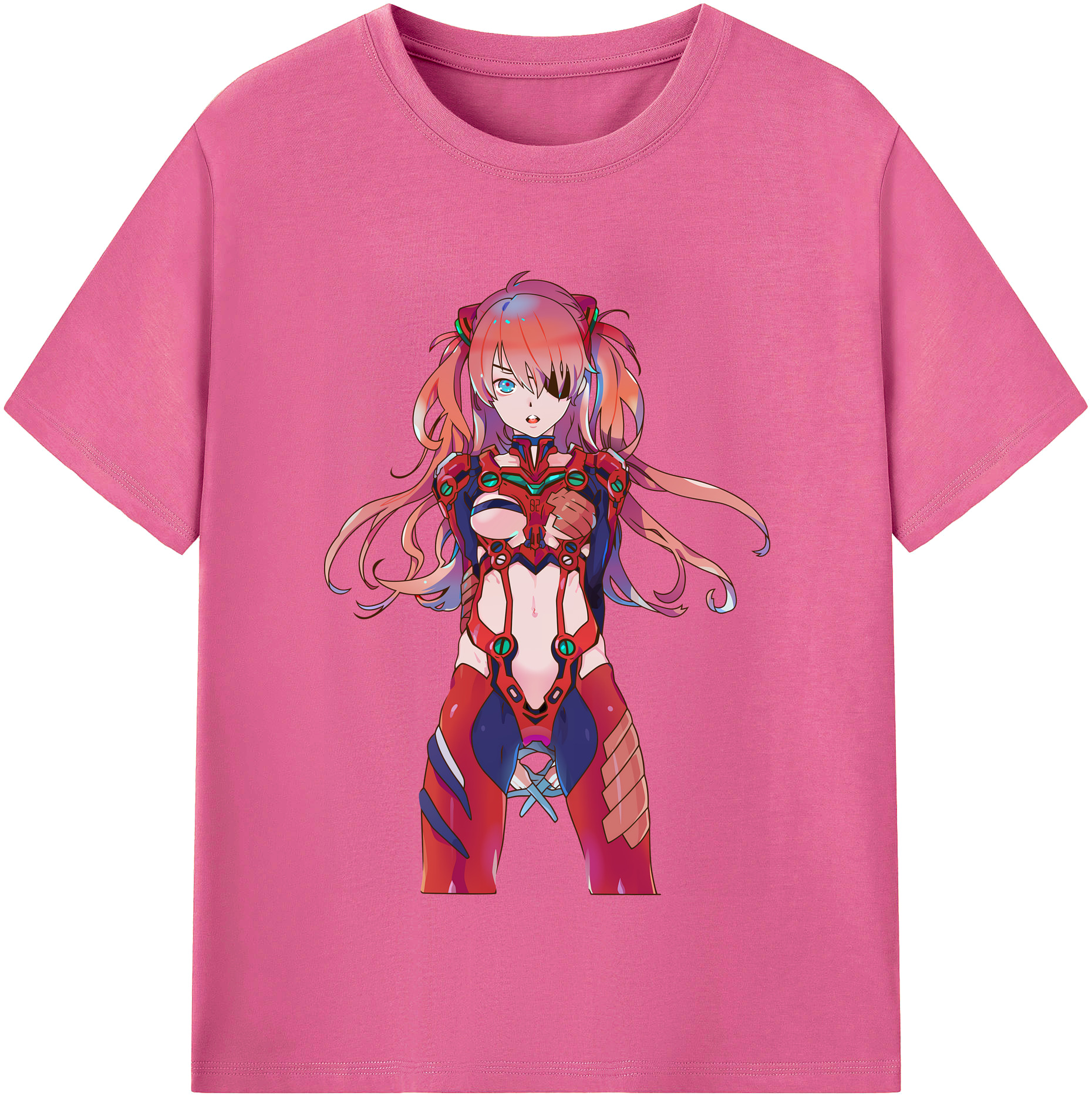 （画像用） EVA 新世紀エヴァンゲリオン レディースカジュアルプリントTシャツ（綿100％）