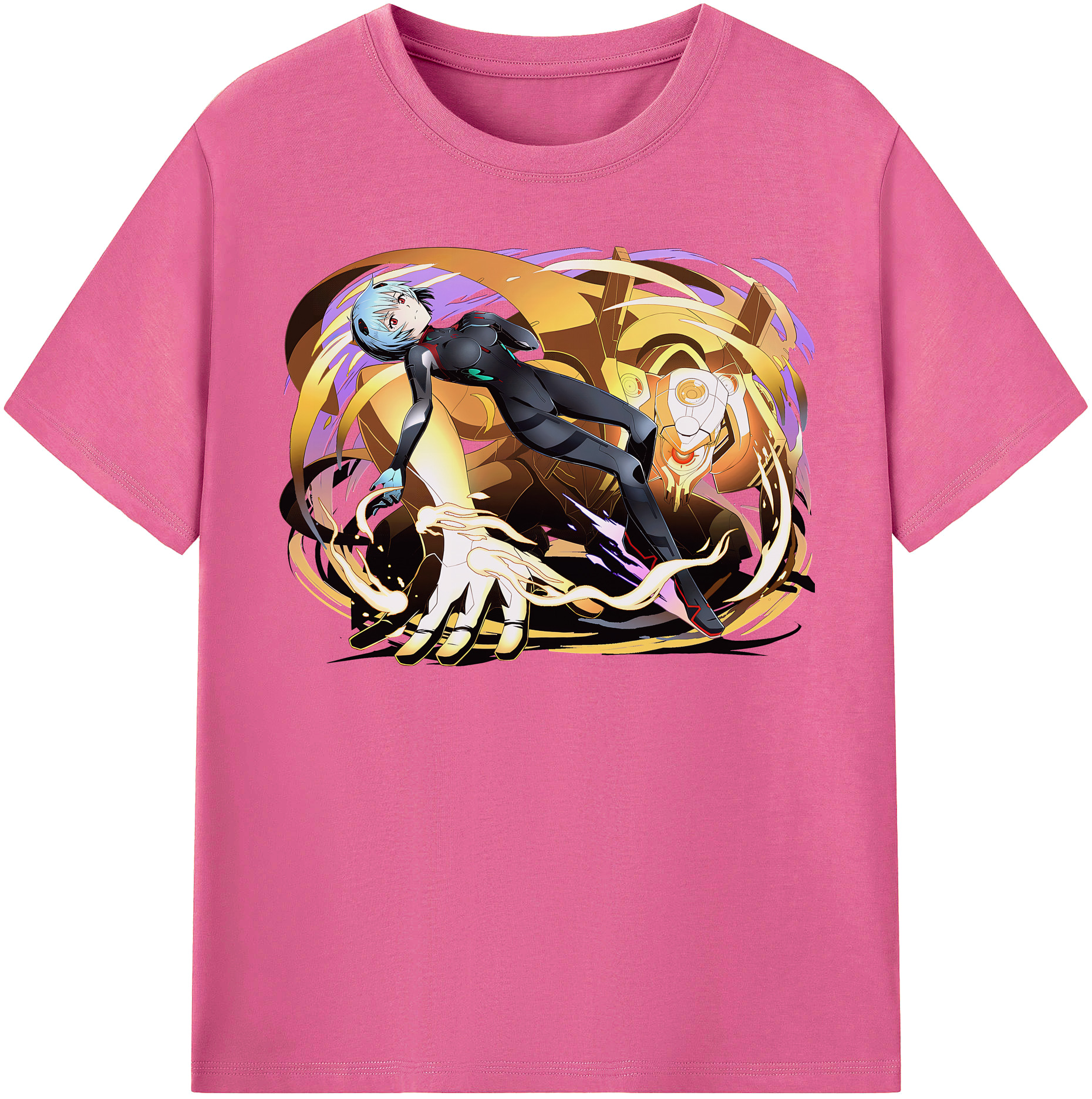 （画像用） EVA 新世紀エヴァンゲリオン レディースカジュアルプリントTシャツ（綿100％）