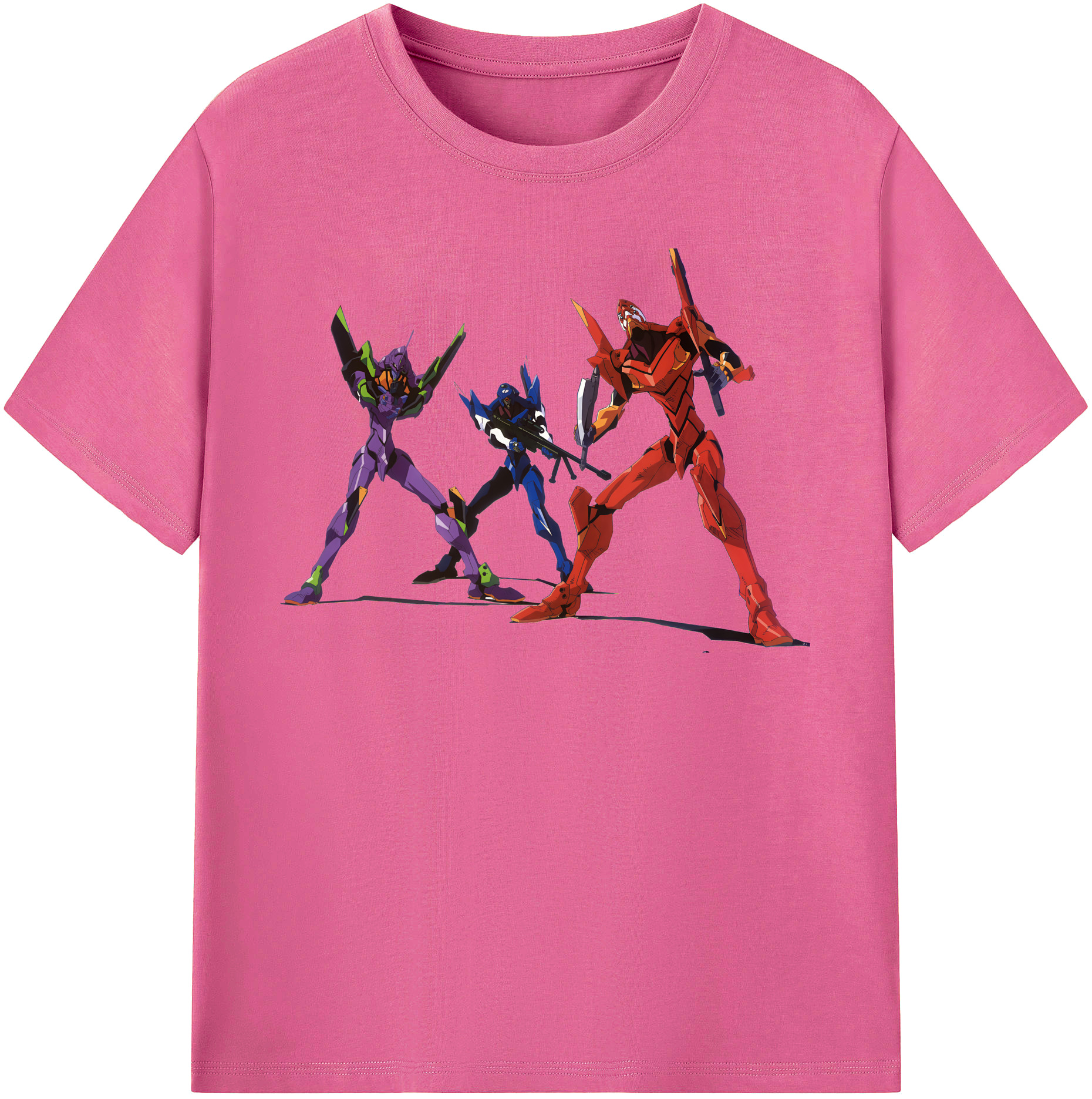 （画像用） EVA 新世紀エヴァンゲリオン レディースカジュアルプリントTシャツ（綿100％）