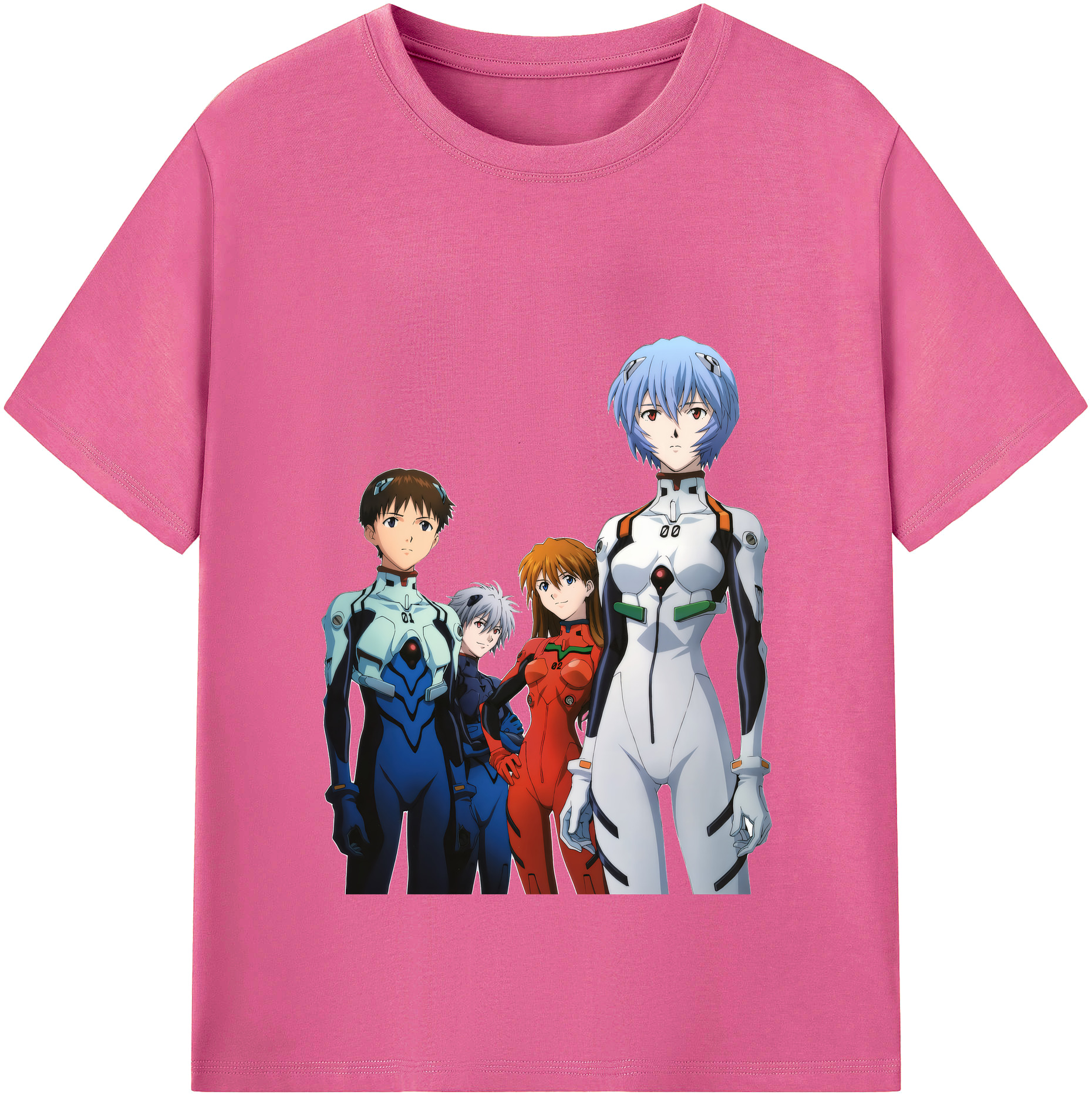（画像用） EVA 新世紀エヴァンゲリオン レディースカジュアルプリントTシャツ（綿100％）