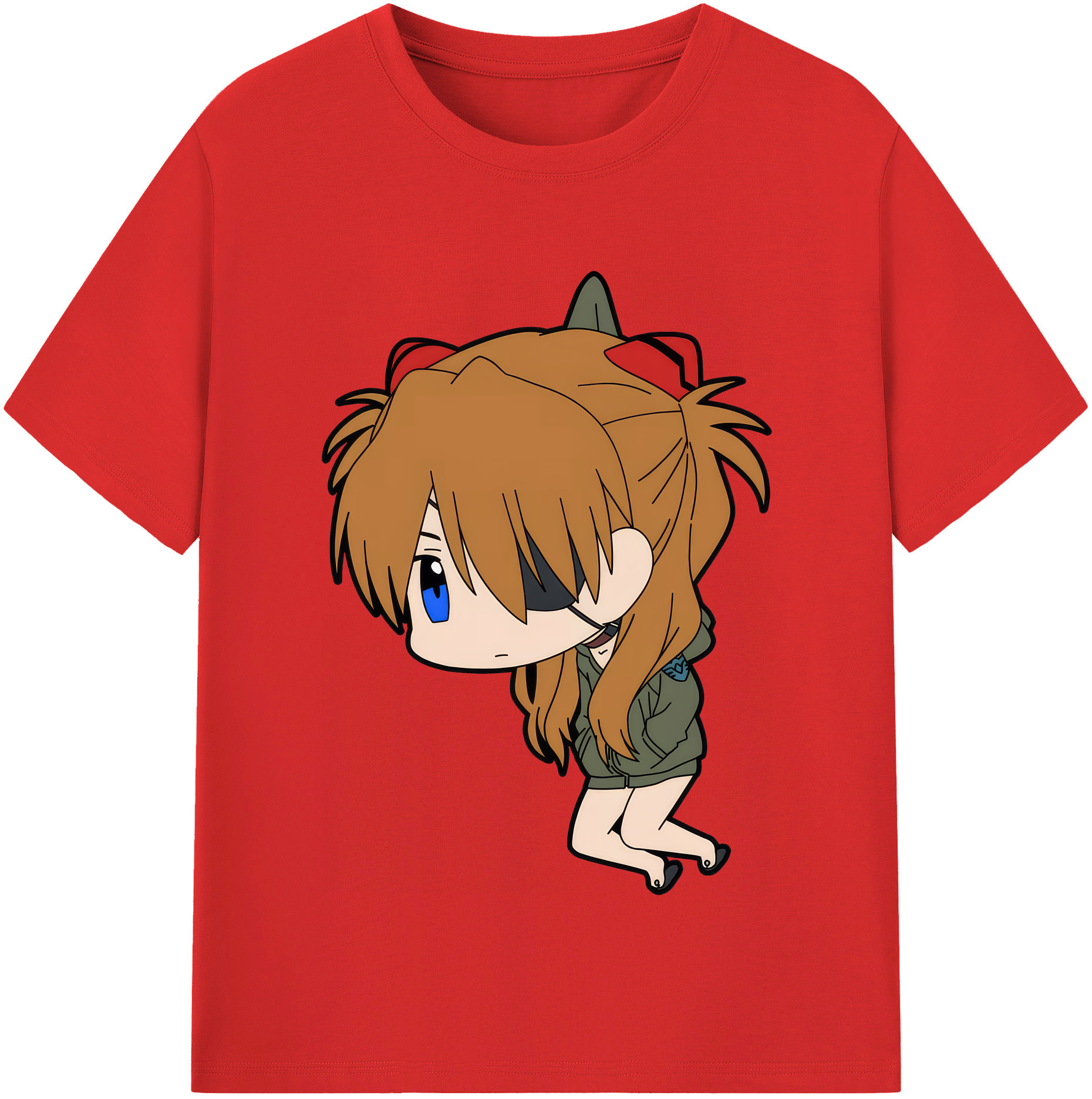 （画像用） EVA 新世紀エヴァンゲリオン レディースカジュアルプリントTシャツ（綿100％）