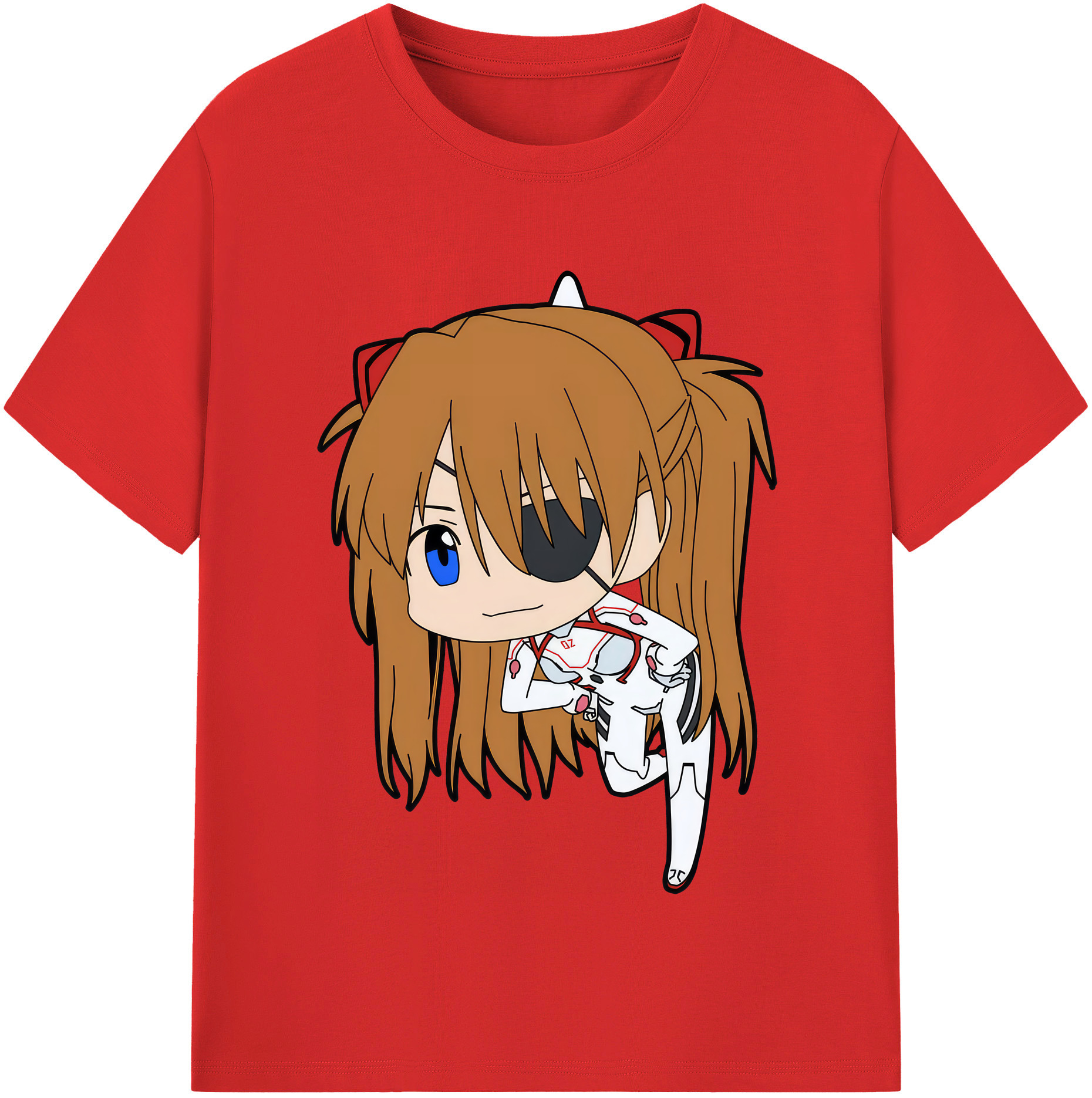 （画像用） EVA 新世紀エヴァンゲリオン レディースカジュアルプリントTシャツ（綿100％）