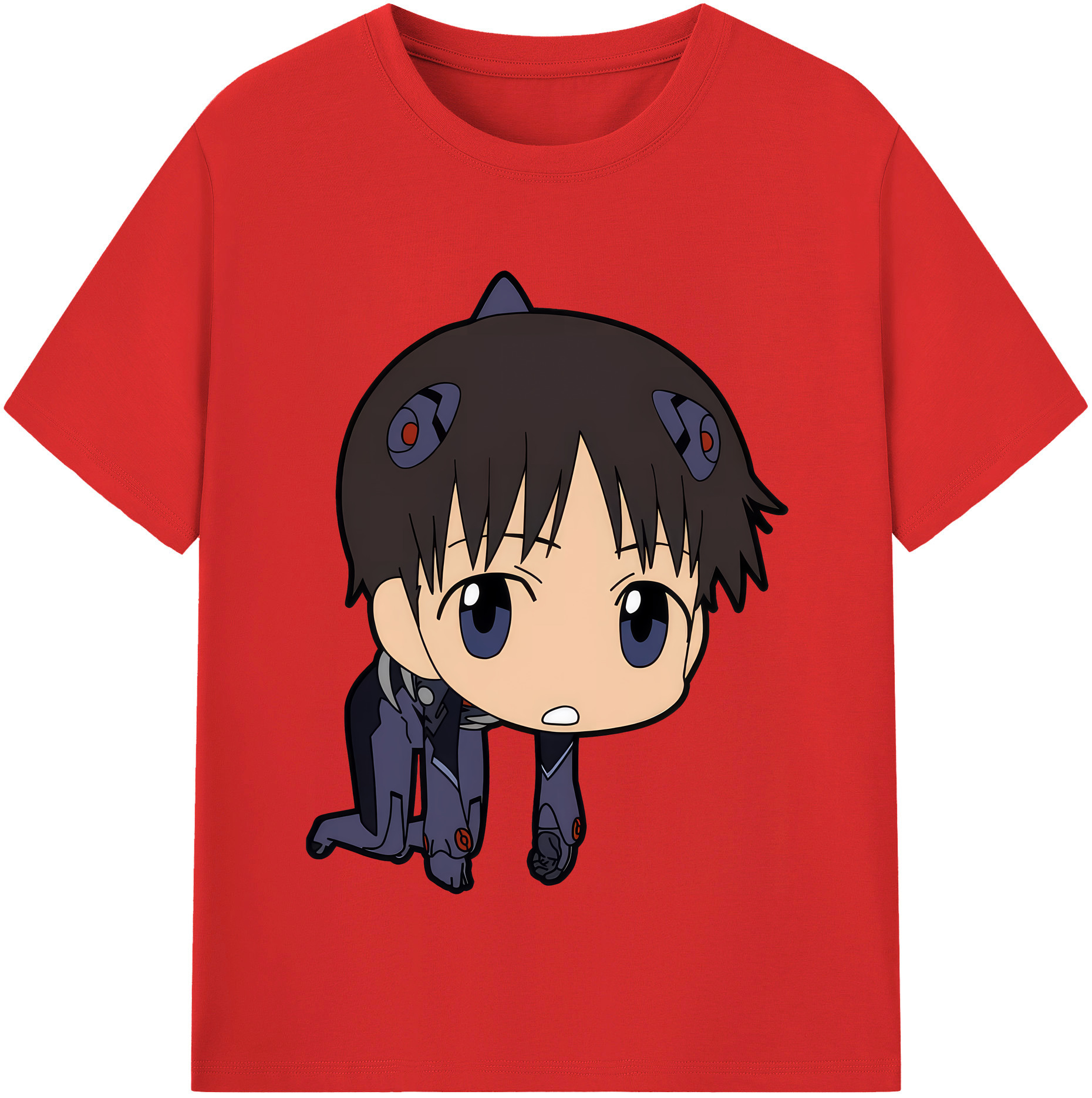 （画像用） EVA 新世紀エヴァンゲリオン レディースカジュアルプリントTシャツ（綿100％）