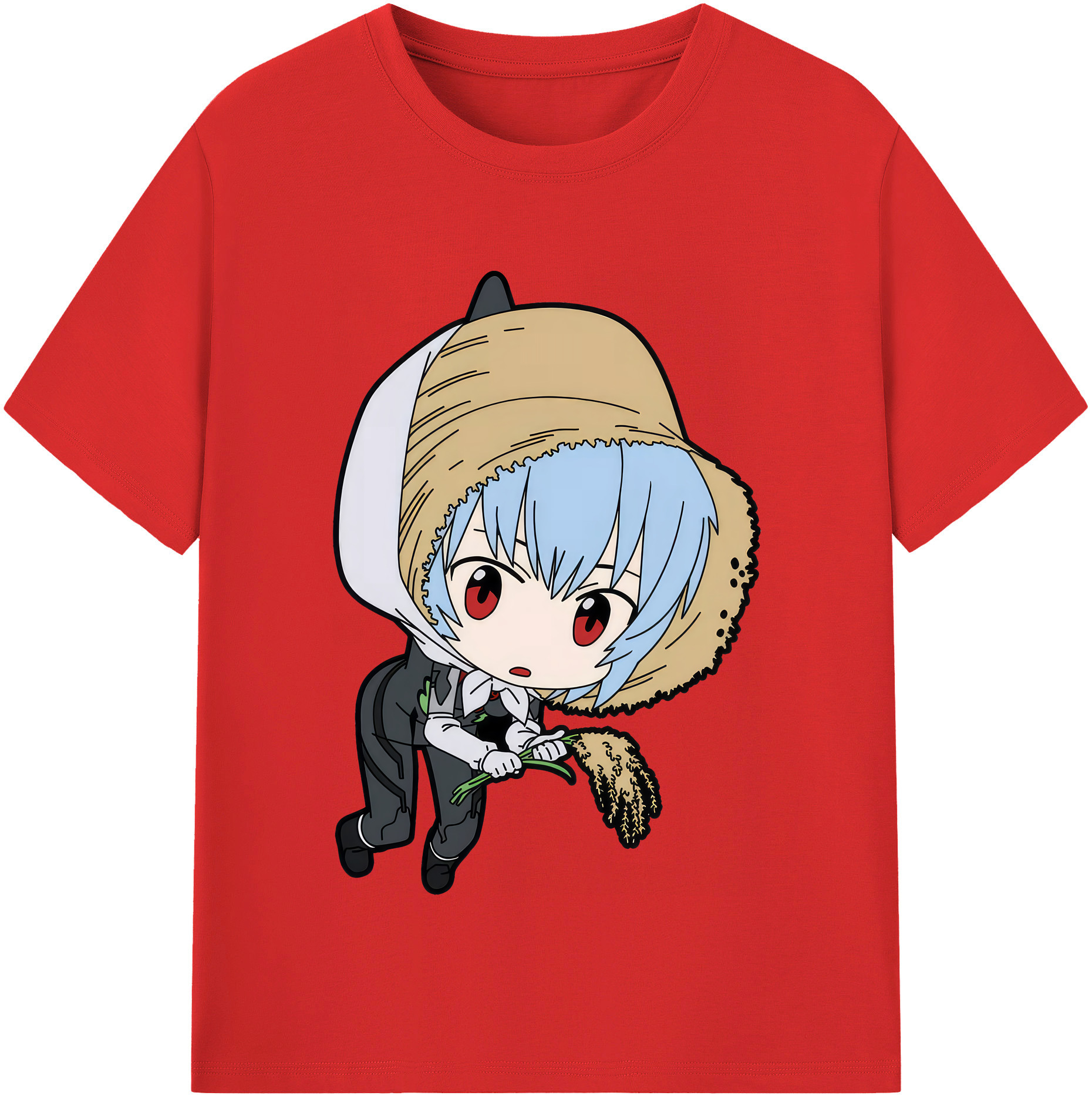 （画像用） EVA 新世紀エヴァンゲリオン レディースカジュアルプリントTシャツ（綿100％）