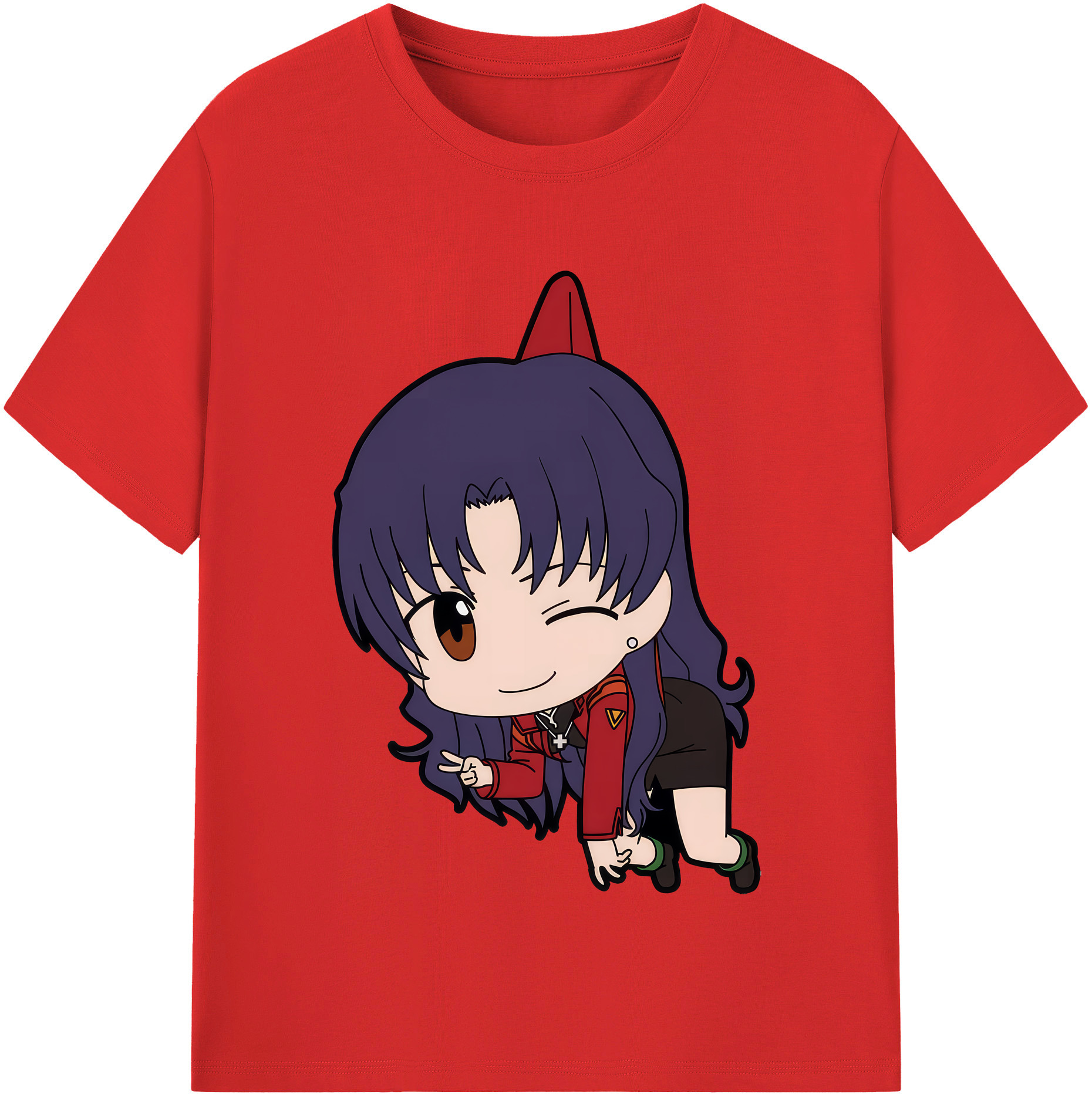 （画像用） EVA 新世紀エヴァンゲリオン レディースカジュアルプリントTシャツ（綿100％）