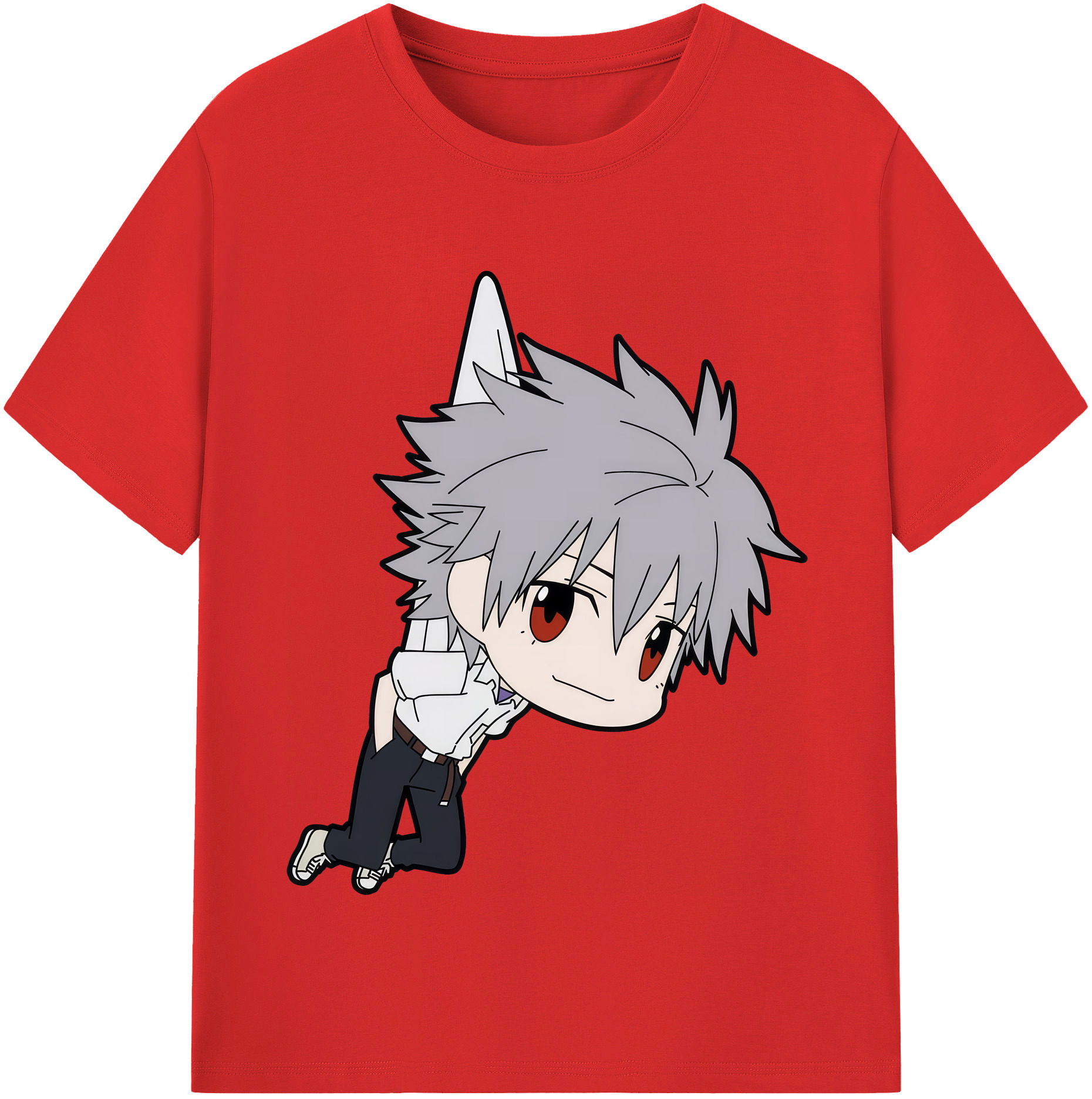 （画像用） EVA 新世紀エヴァンゲリオン レディースカジュアルプリントTシャツ（綿100％）