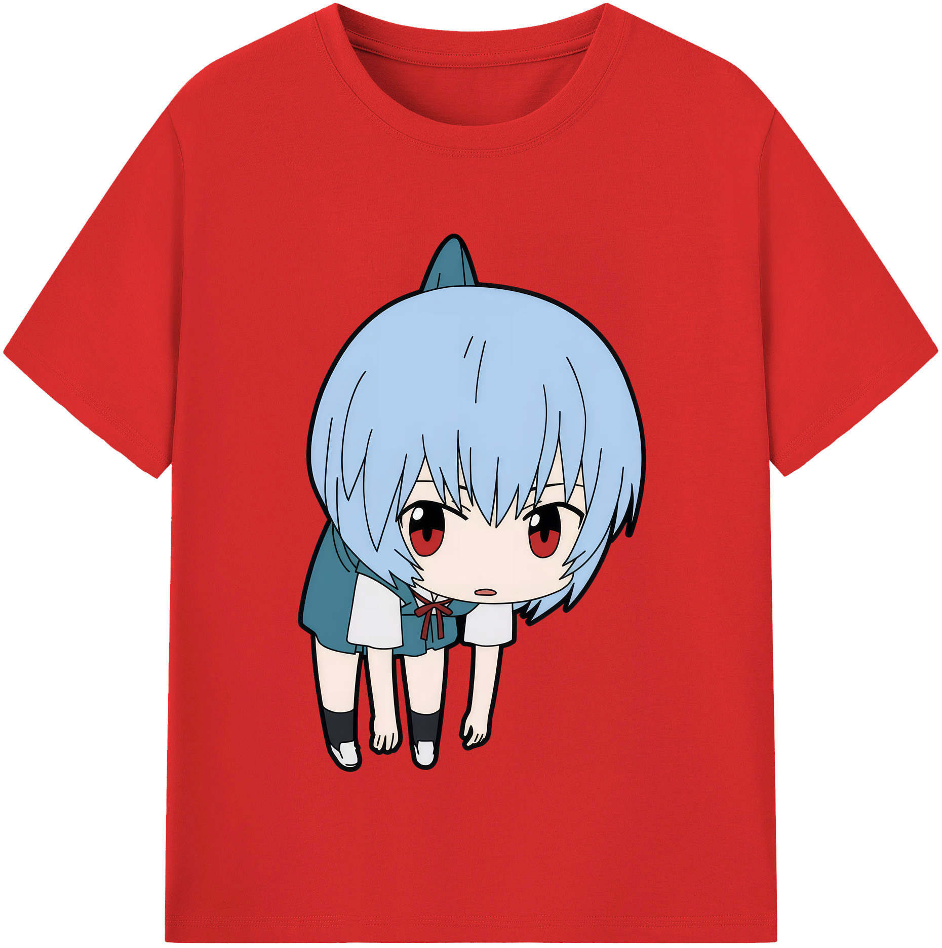 （画像用） EVA 新世紀エヴァンゲリオン レディースカジュアルプリントTシャツ（綿100％）