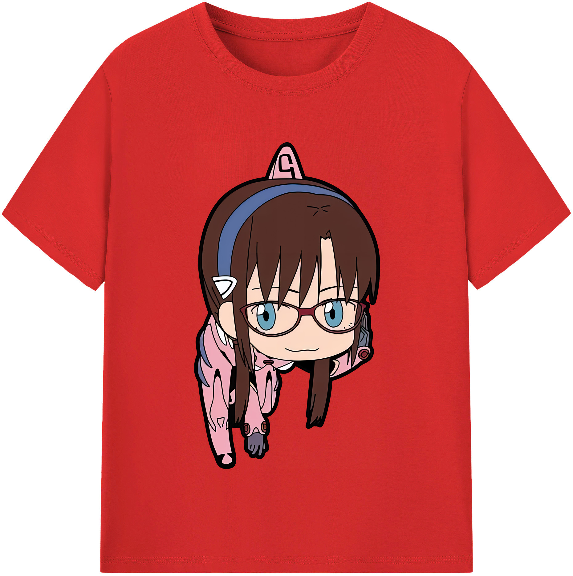 （画像用） EVA 新世紀エヴァンゲリオン レディースカジュアルプリントTシャツ（綿100％）