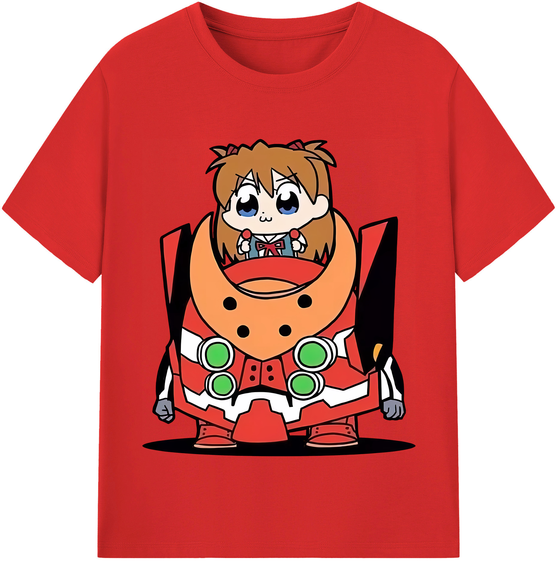 （画像用） EVA 新世紀エヴァンゲリオン レディースカジュアルプリントTシャツ（綿100％）
