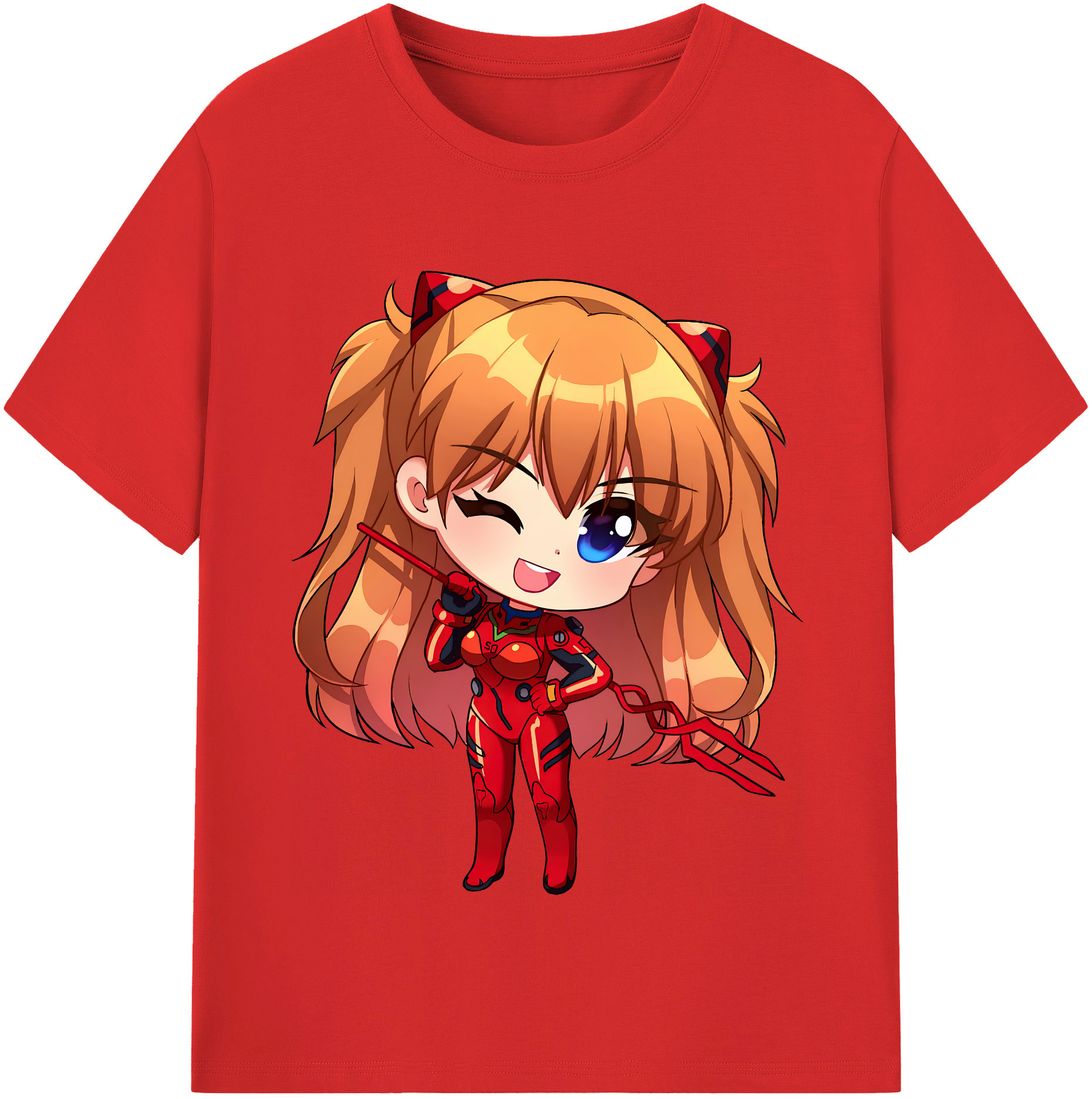 （画像用） EVA 新世紀エヴァンゲリオン レディースカジュアルプリントTシャツ（綿100％）