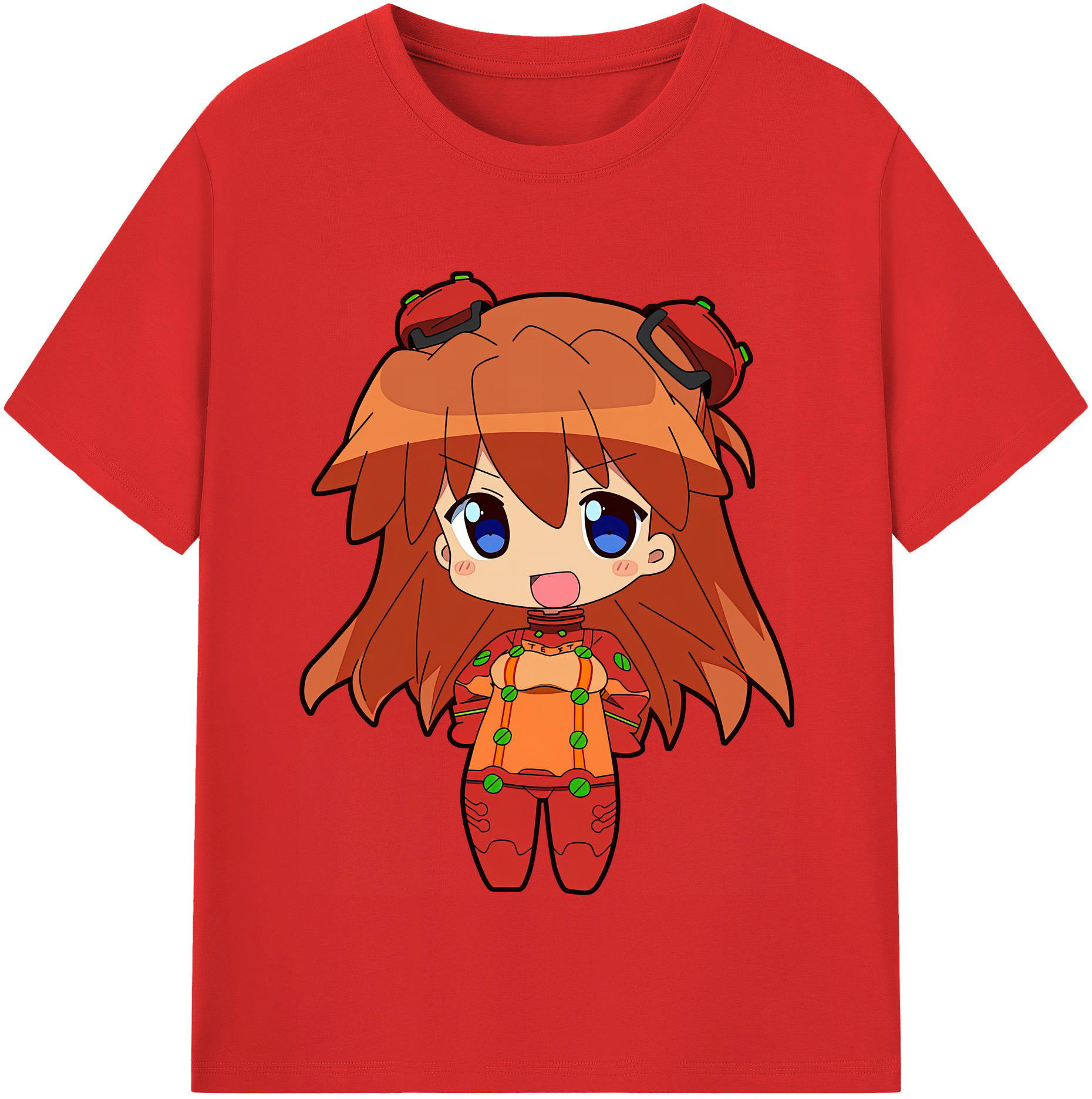 （画像用） EVA 新世紀エヴァンゲリオン レディースカジュアルプリントTシャツ（綿100％）