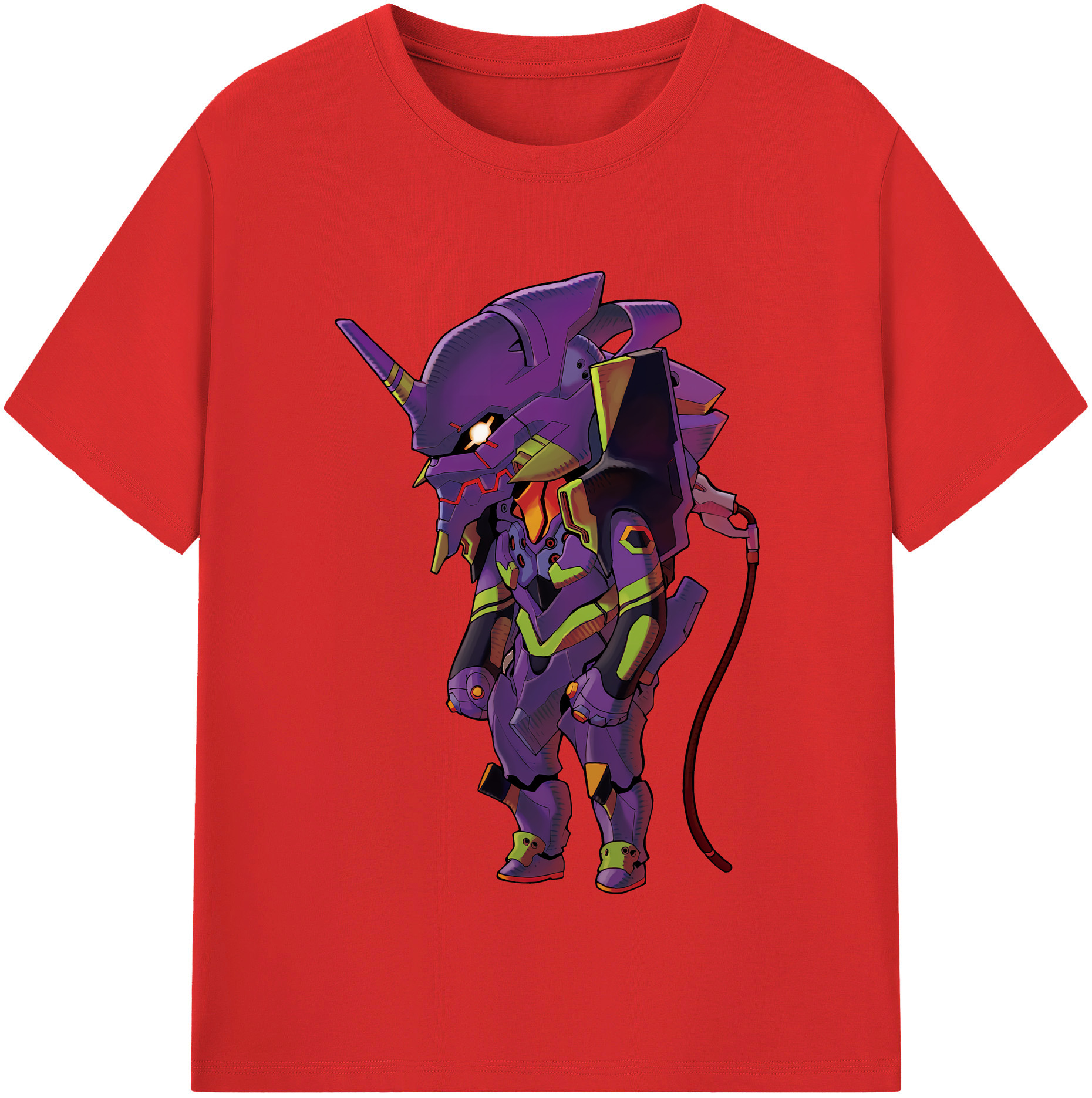（画像用） EVA 新世紀エヴァンゲリオン レディースカジュアルプリントTシャツ（綿100％）