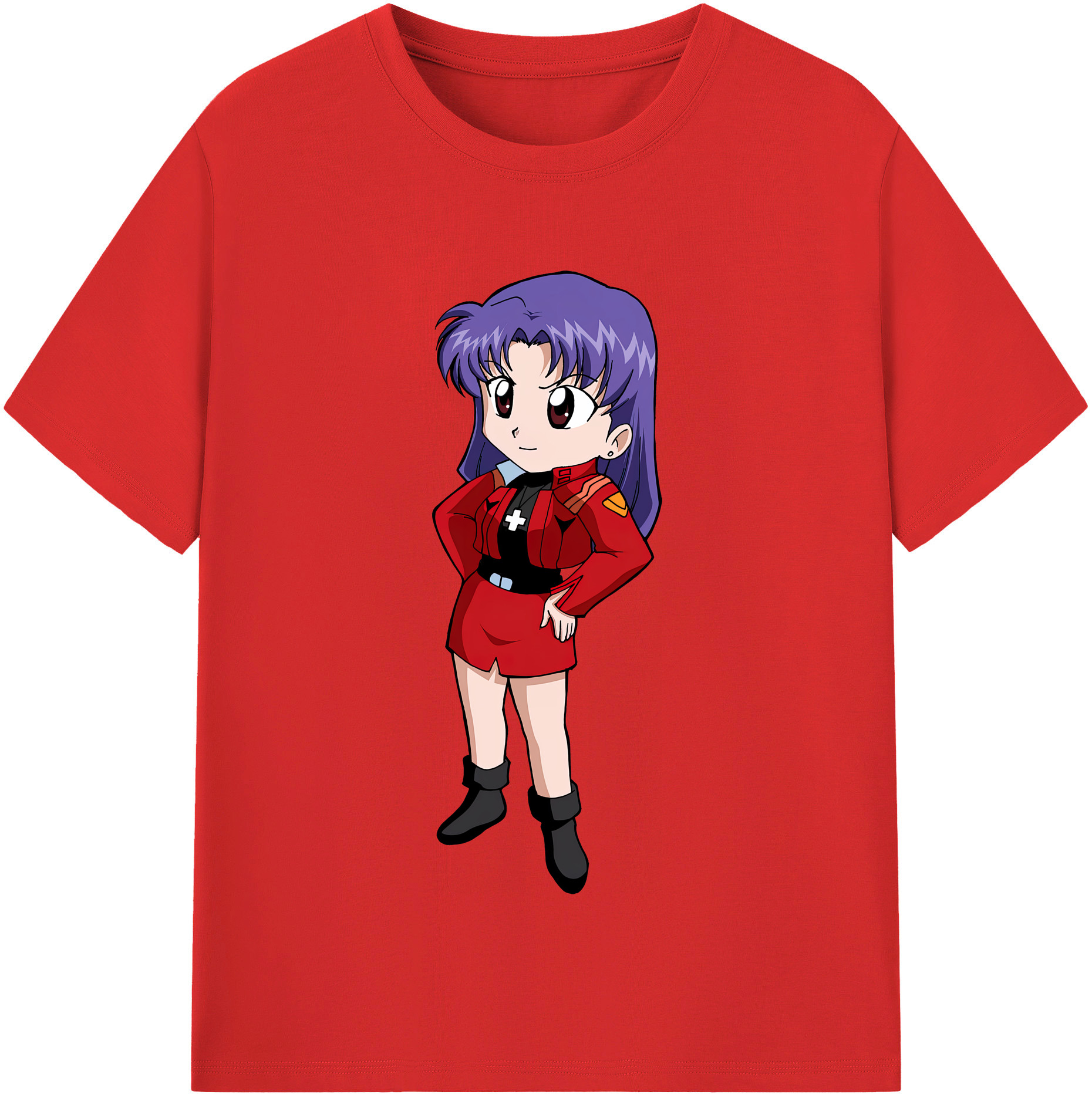 （画像用） EVA 新世紀エヴァンゲリオン レディースカジュアルプリントTシャツ（綿100％）