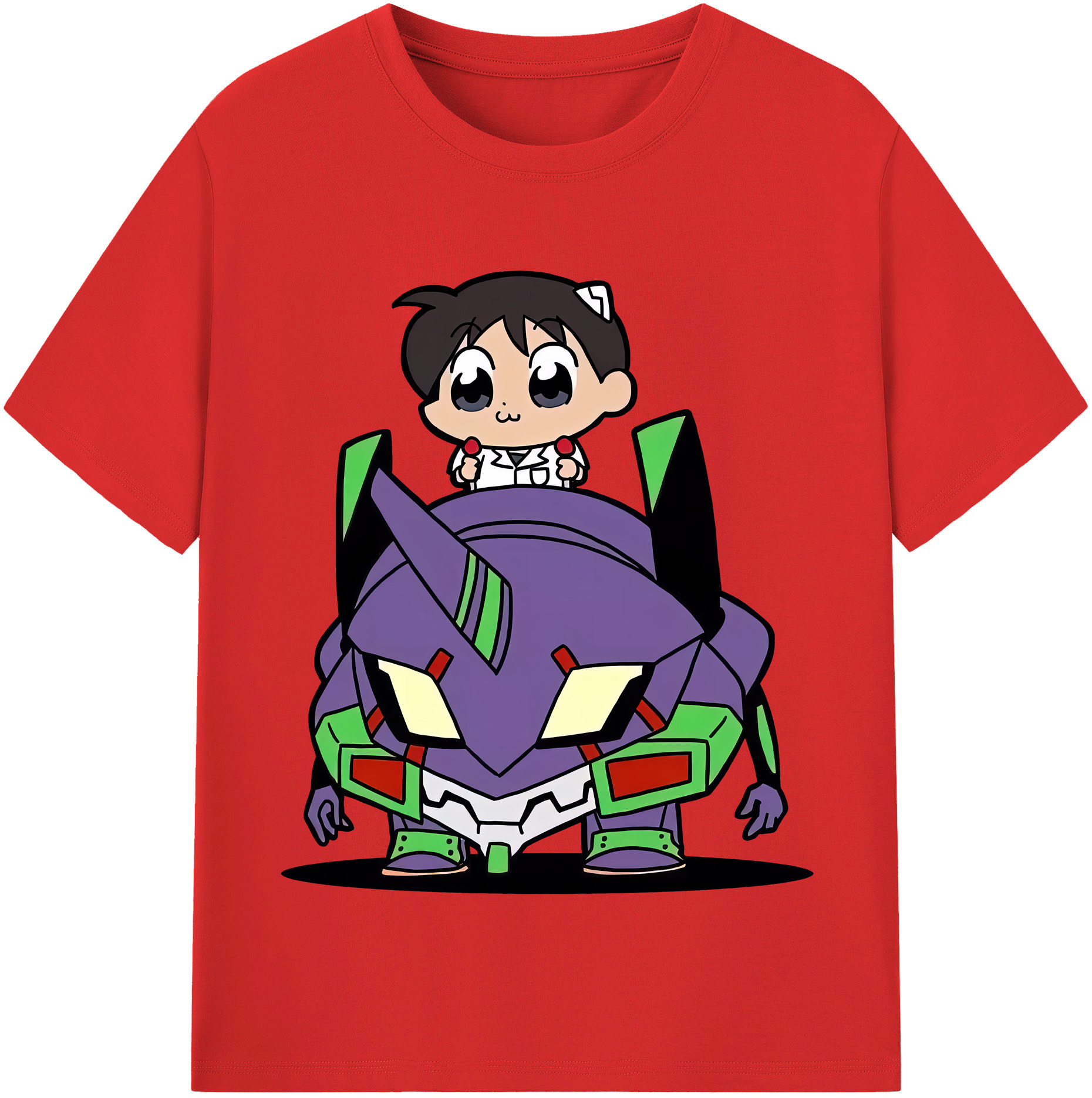 （画像用） EVA 新世紀エヴァンゲリオン レディースカジュアルプリントTシャツ（綿100％）