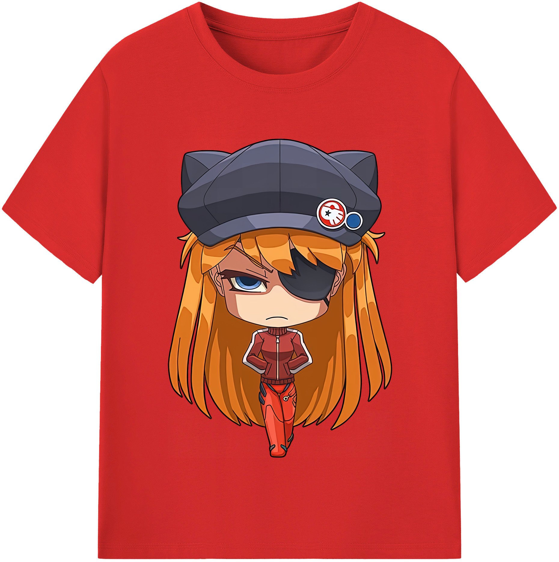 （画像用） EVA 新世紀エヴァンゲリオン レディースカジュアルプリントTシャツ（綿100％）