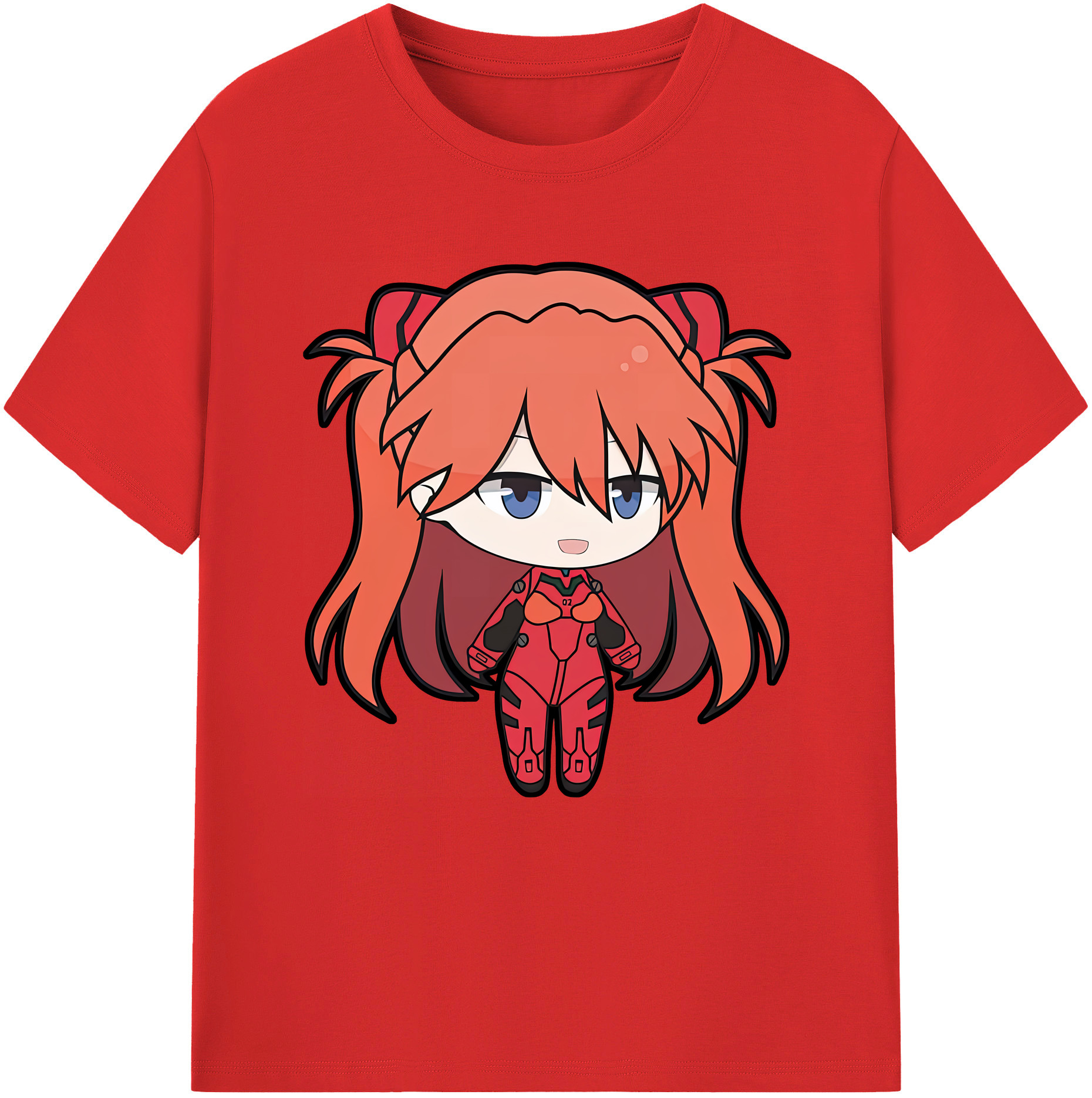 （画像用） EVA 新世紀エヴァンゲリオン レディースカジュアルプリントTシャツ（綿100％）