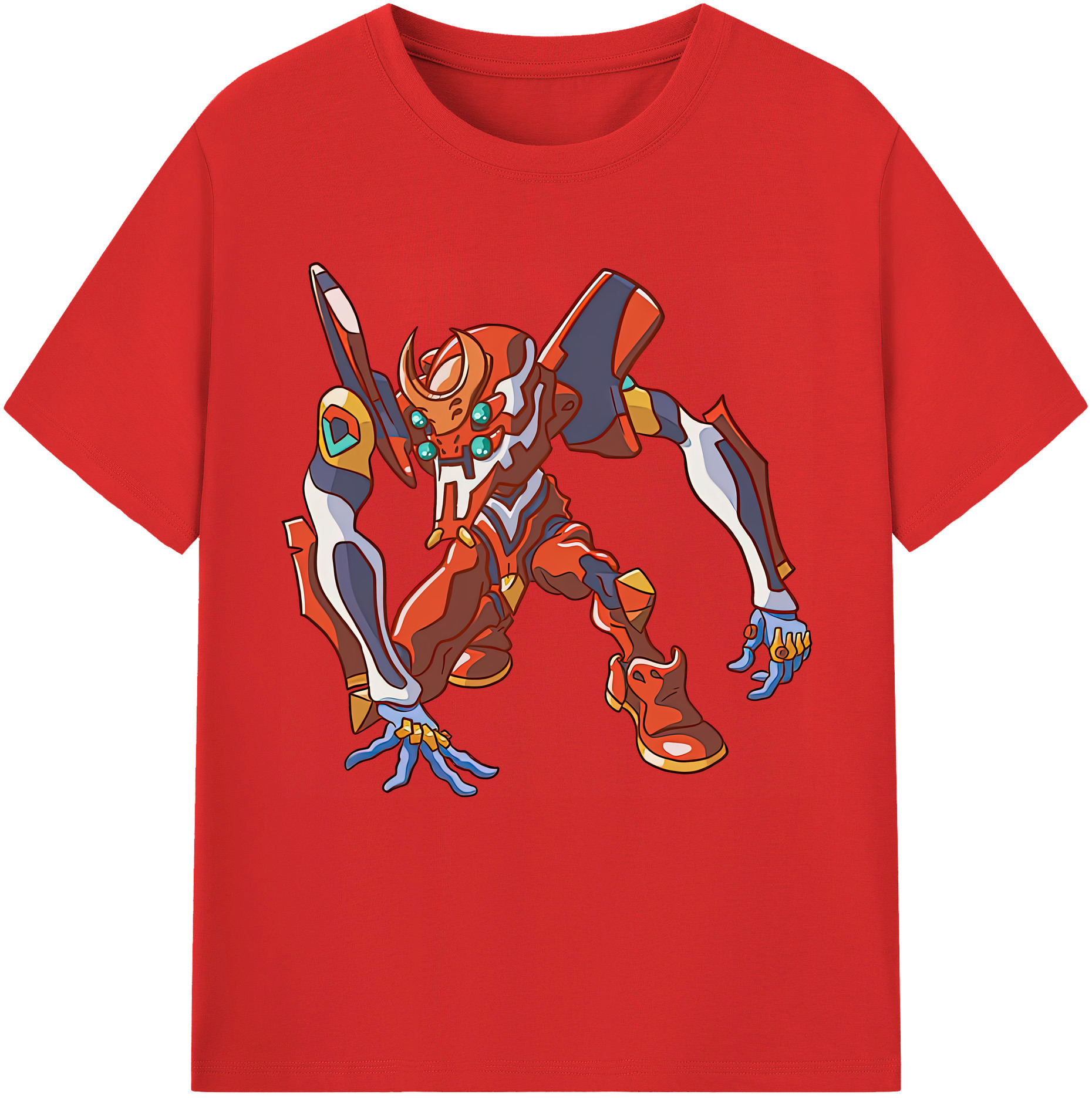 （画像用） EVA 新世紀エヴァンゲリオン レディースカジュアルプリントTシャツ（綿100％）