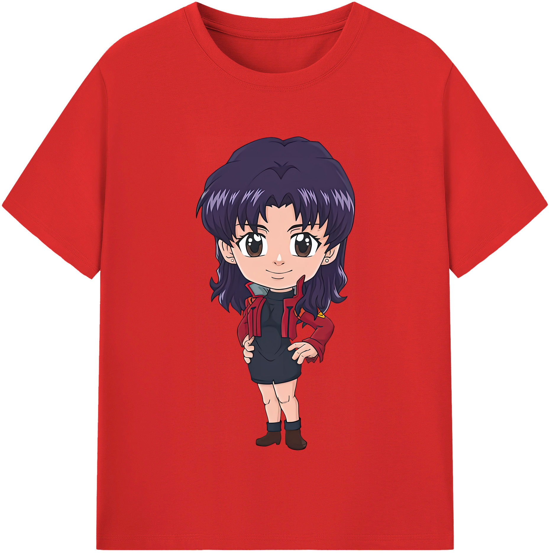 （画像用） EVA 新世紀エヴァンゲリオン レディースカジュアルプリントTシャツ（綿100％）