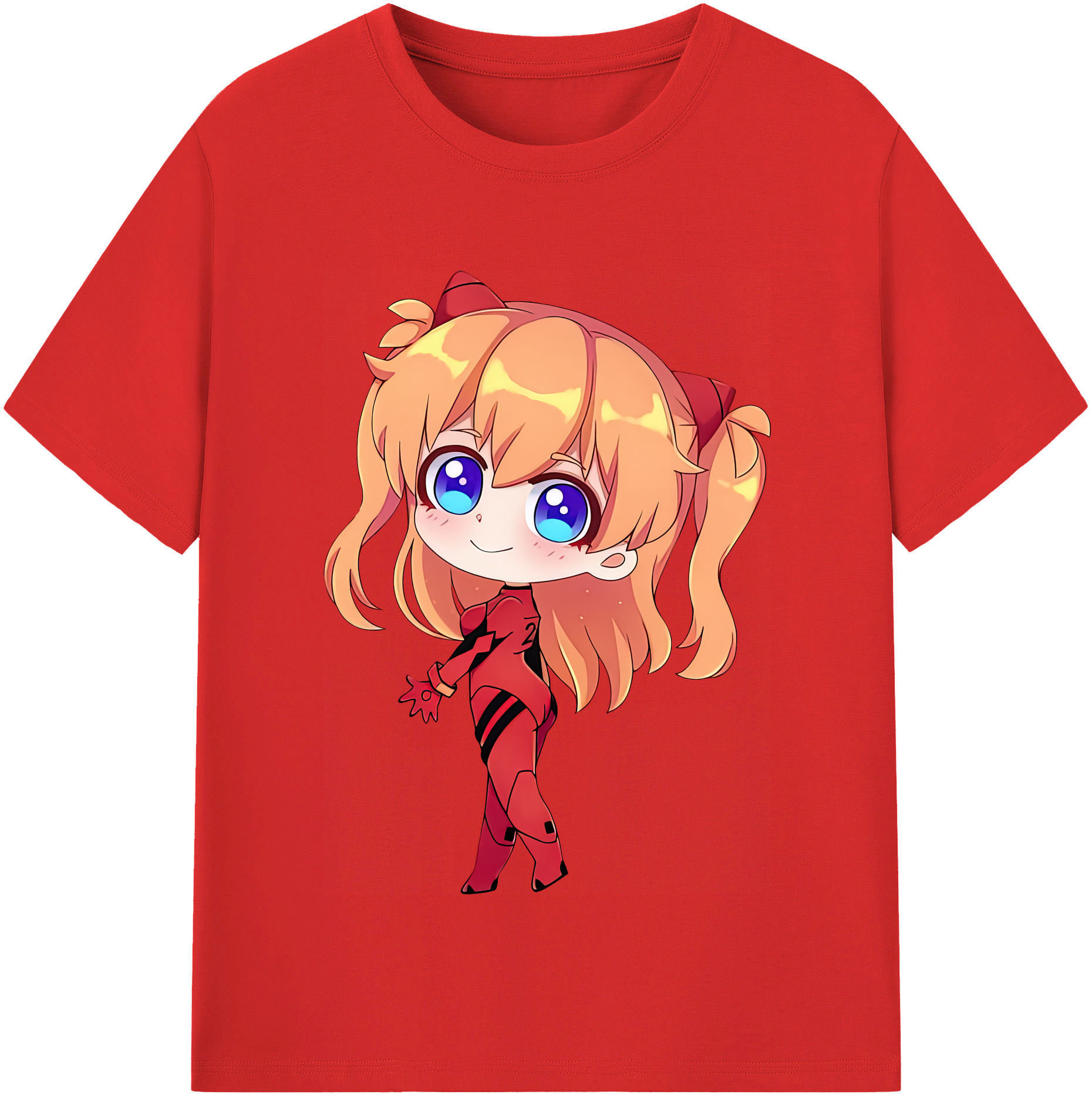 （画像用） EVA 新世紀エヴァンゲリオン レディースカジュアルプリントTシャツ（綿100％）