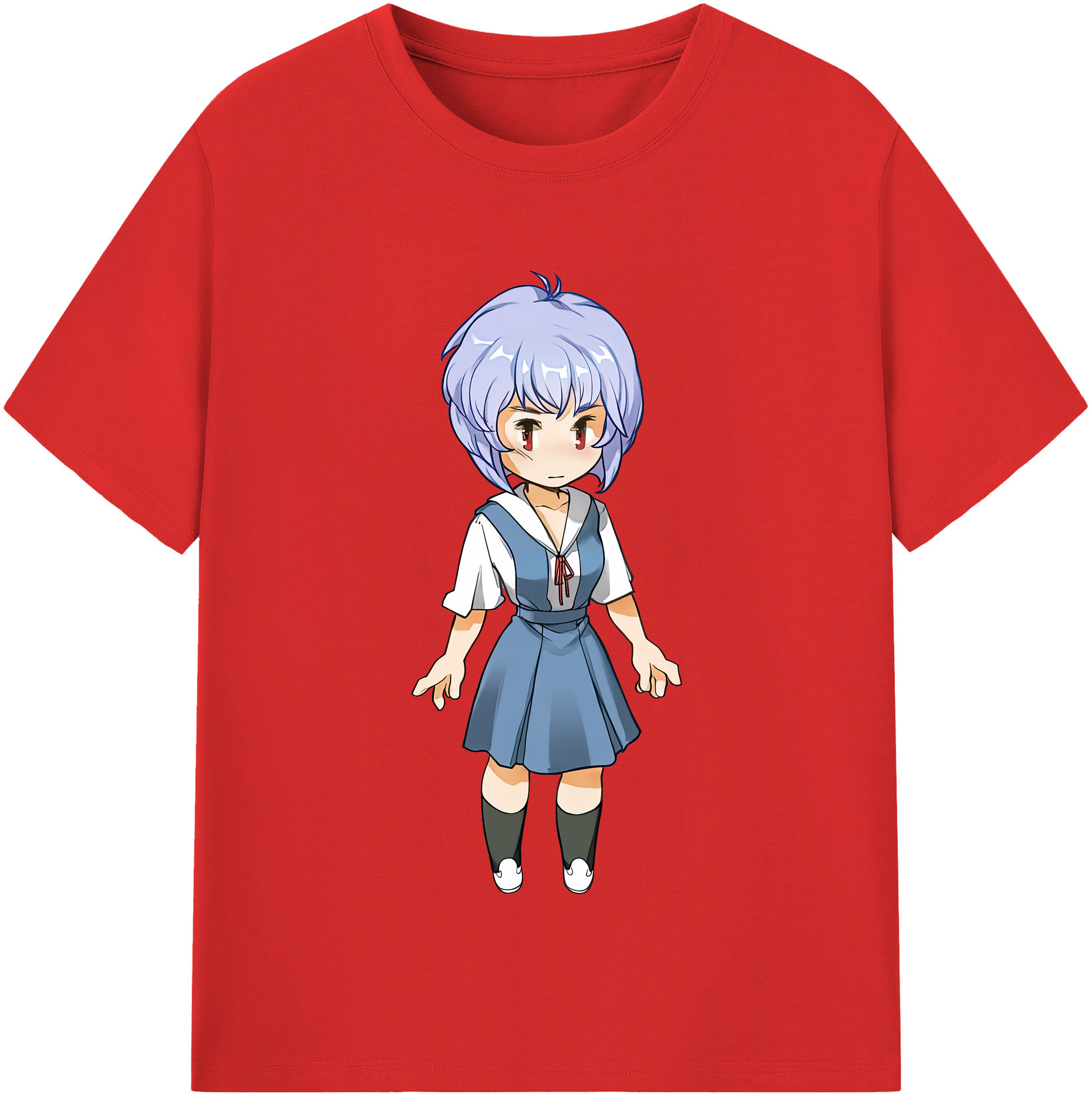 （画像用） EVA 新世紀エヴァンゲリオン レディースカジュアルプリントTシャツ（綿100％）