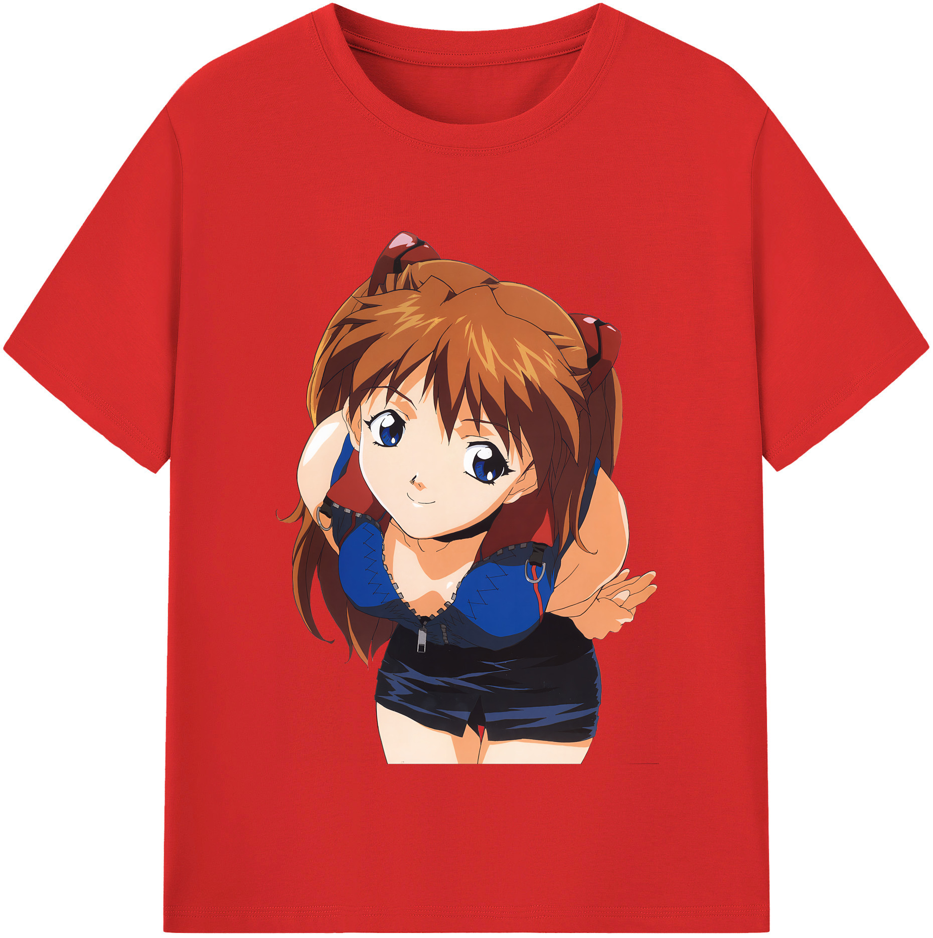 （画像用） EVA 新世紀エヴァンゲリオン レディースカジュアルプリントTシャツ（綿100％）