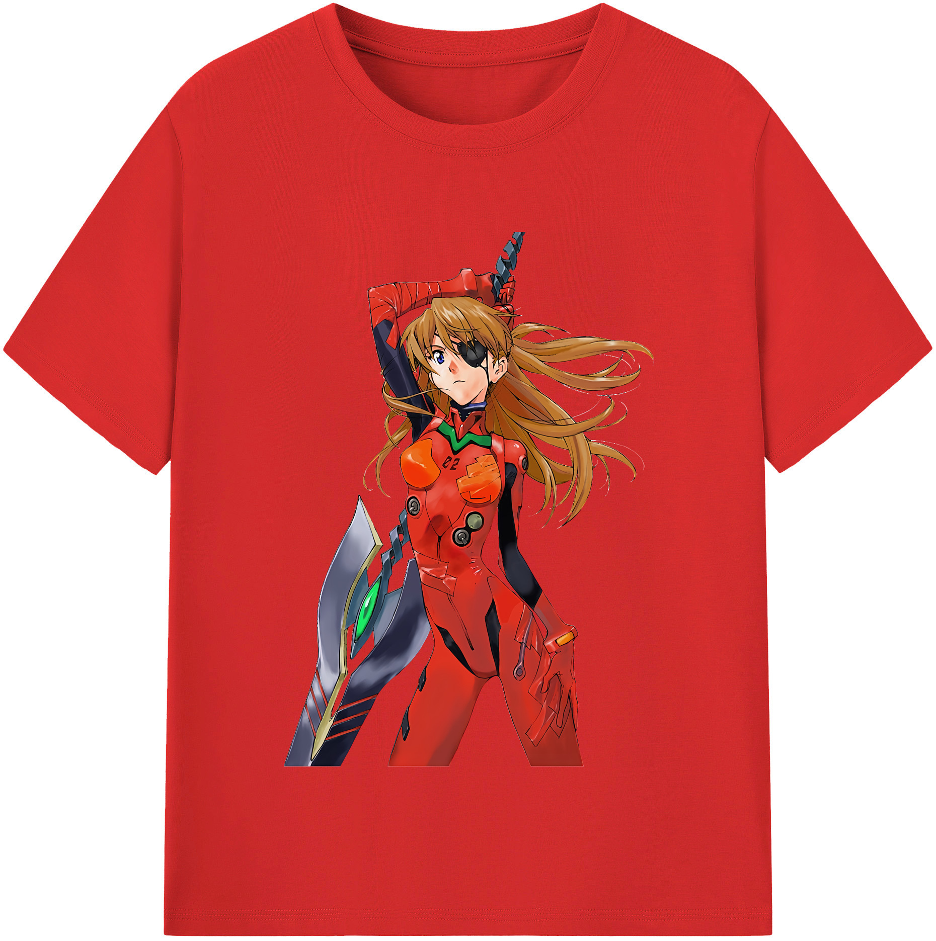 （画像用） EVA 新世紀エヴァンゲリオン レディースカジュアルプリントTシャツ（綿100％）
