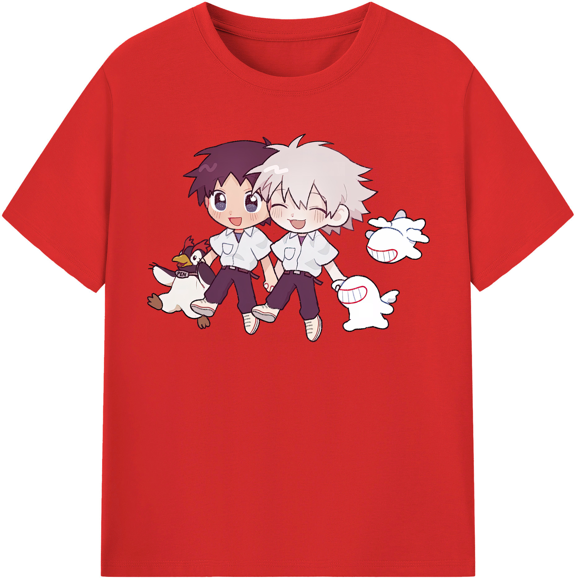 （画像用） EVA 新世紀エヴァンゲリオン レディースカジュアルプリントTシャツ（綿100％）