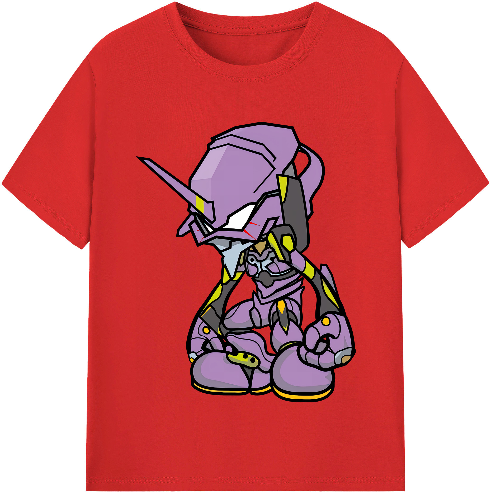 （画像用） EVA 新世紀エヴァンゲリオン レディースカジュアルプリントTシャツ（綿100％）