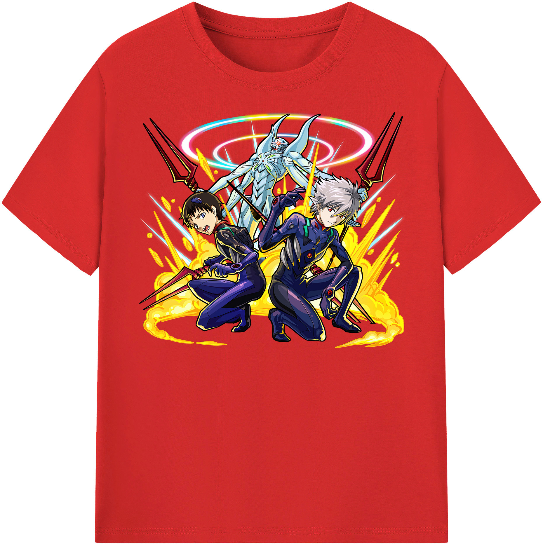 （画像用） EVA 新世紀エヴァンゲリオン レディースカジュアルプリントTシャツ（綿100％）
