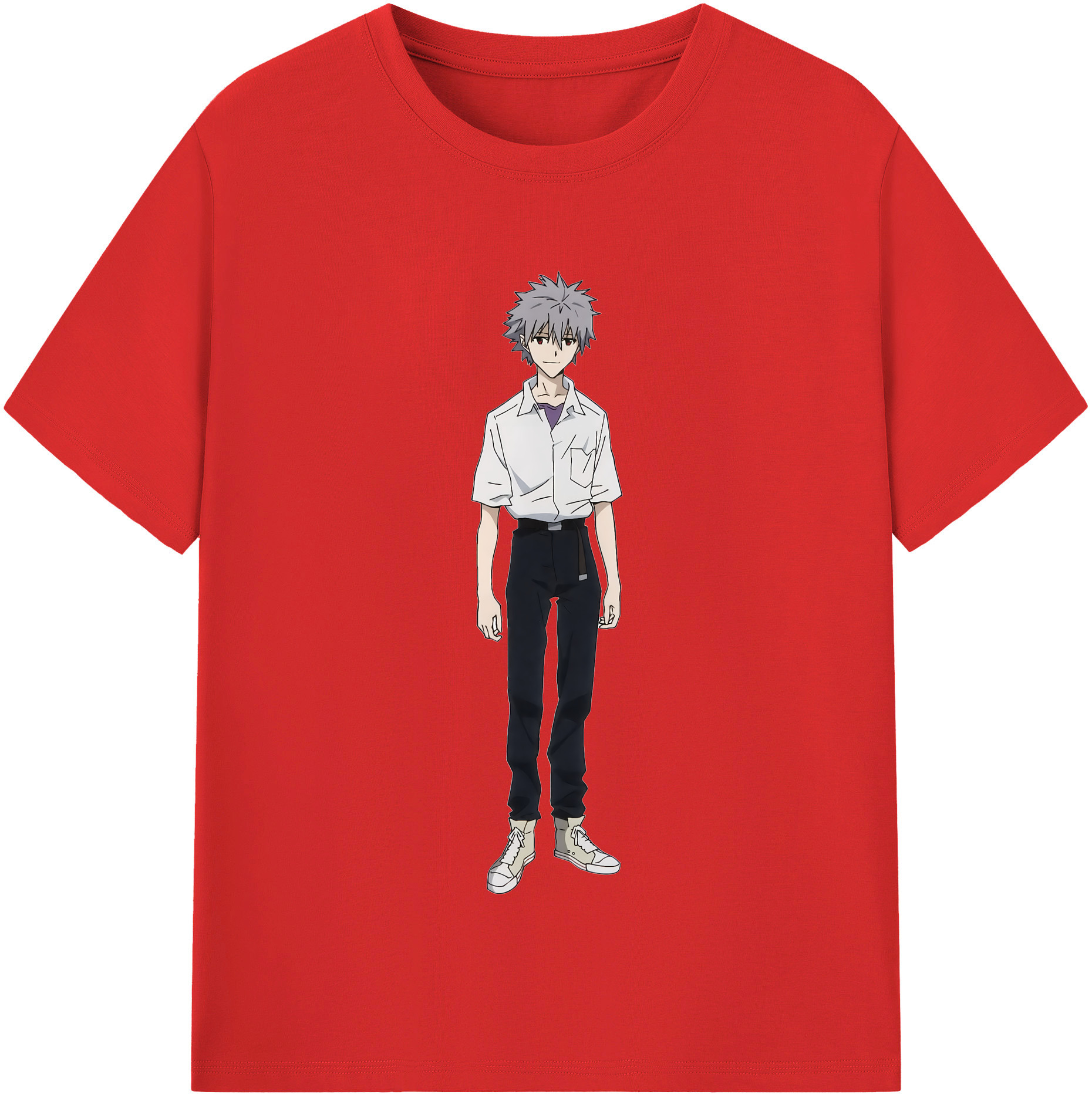 （画像用） EVA 新世紀エヴァンゲリオン レディースカジュアルプリントTシャツ（綿100％）