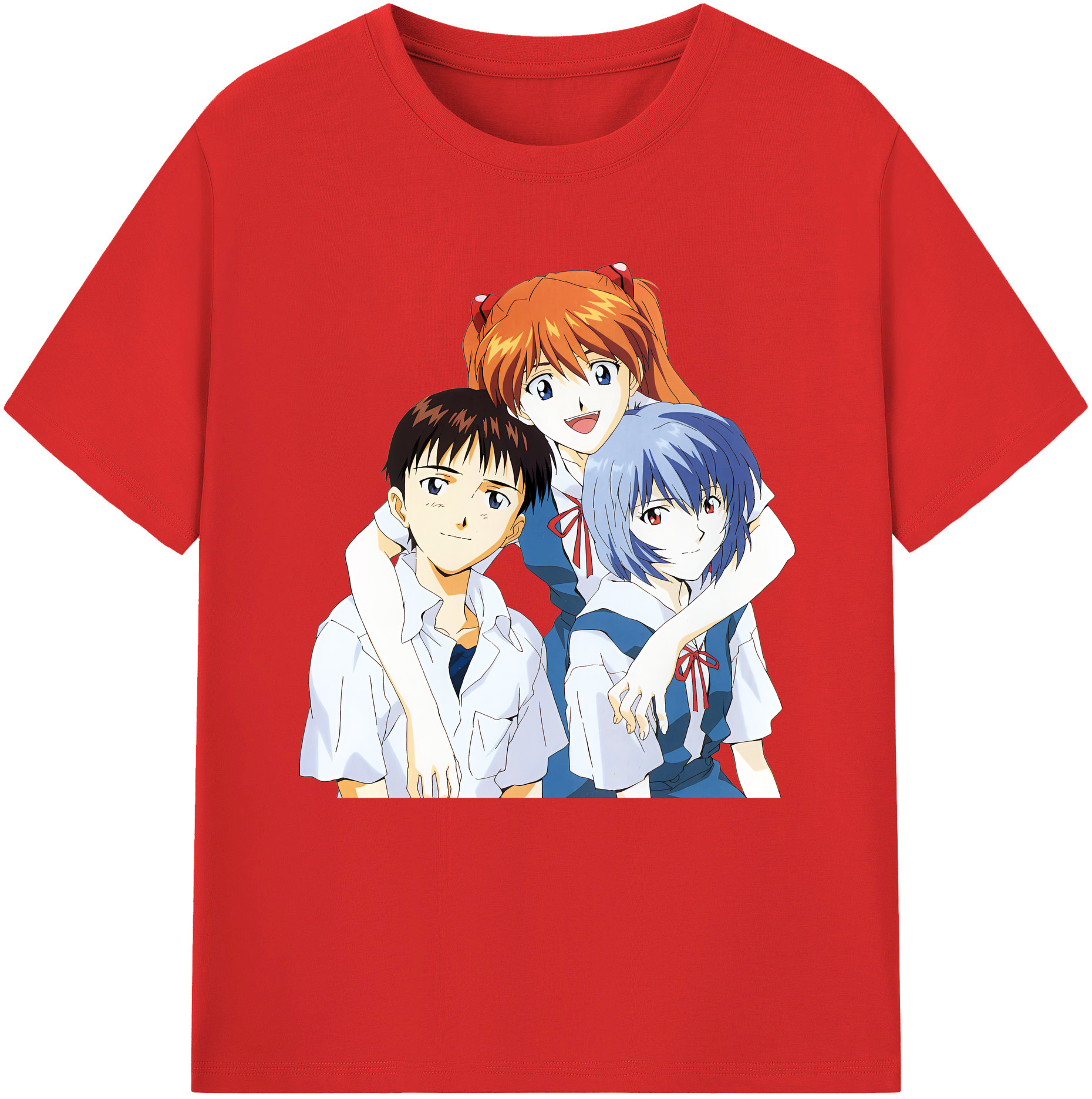 （画像用） EVA 新世紀エヴァンゲリオン レディースカジュアルプリントTシャツ（綿100％）