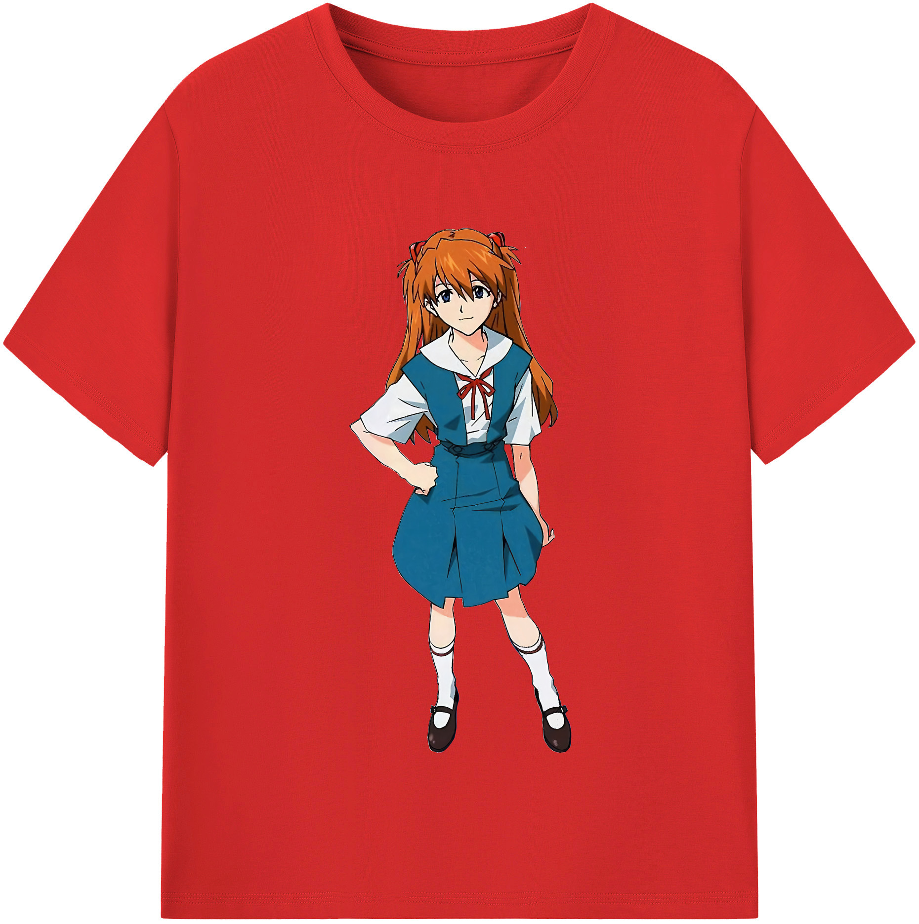 （画像用） EVA 新世紀エヴァンゲリオン レディースカジュアルプリントTシャツ（綿100％）