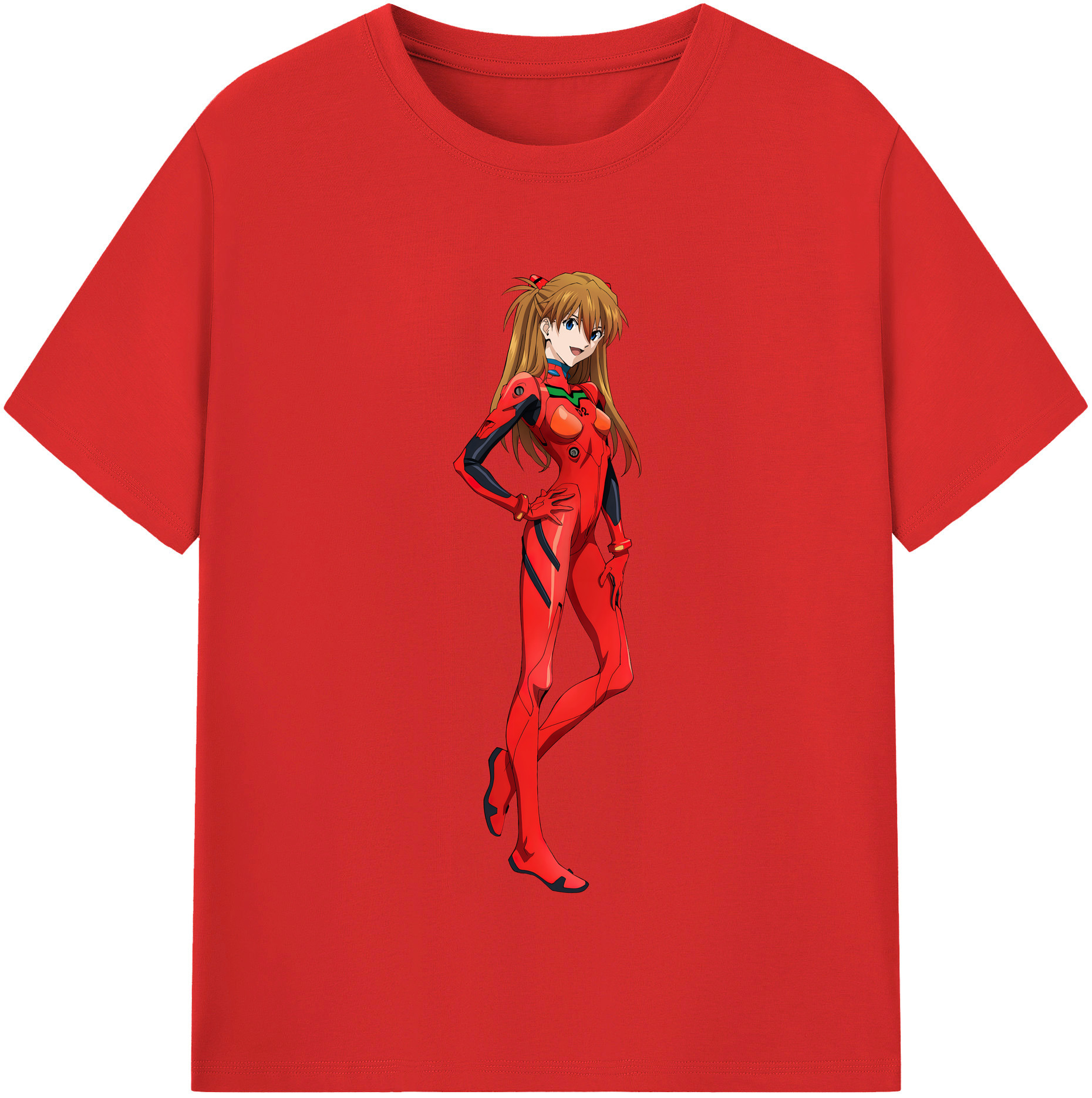 （画像用） EVA 新世紀エヴァンゲリオン レディースカジュアルプリントTシャツ（綿100％）