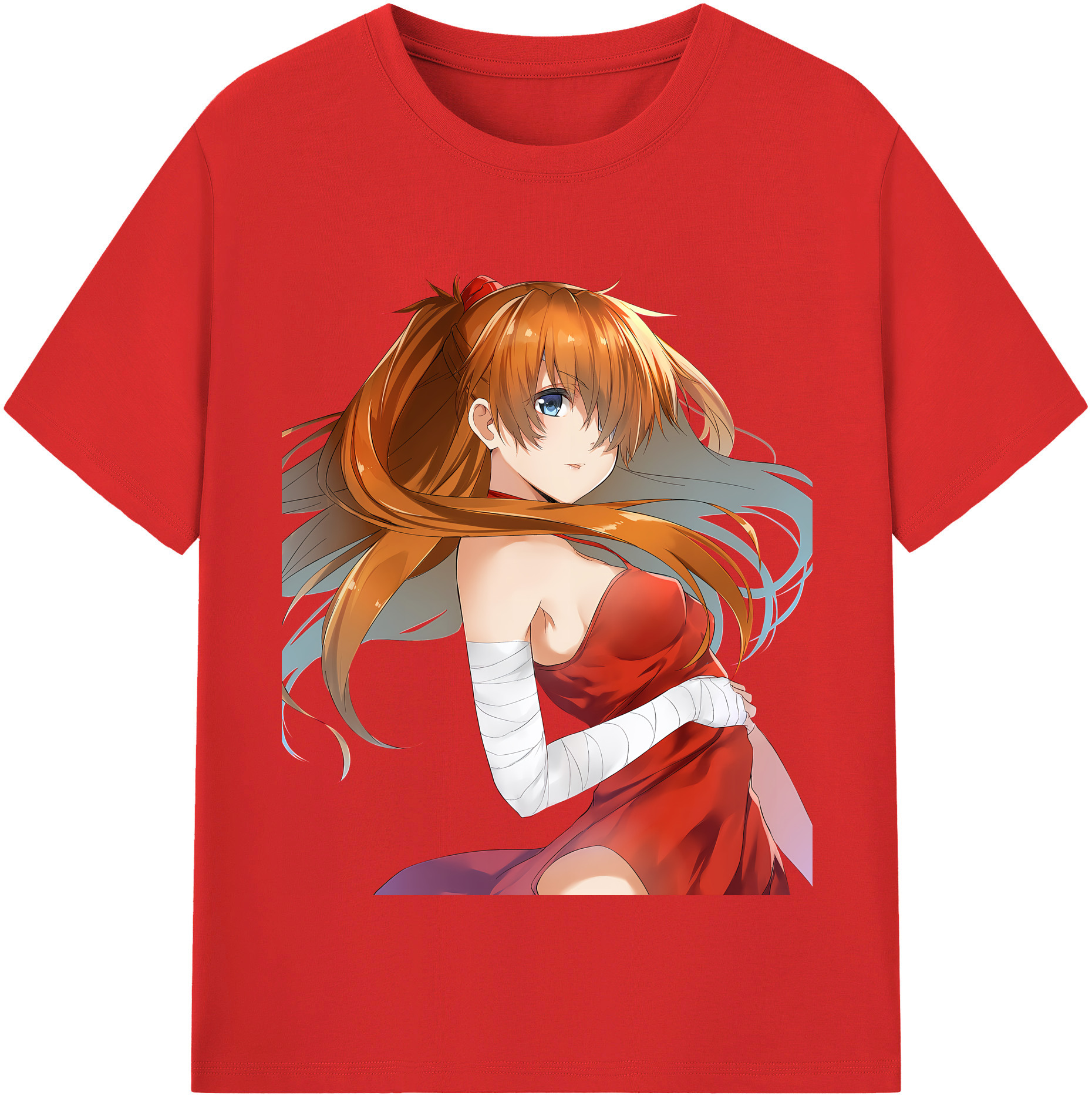 （画像用） EVA 新世紀エヴァンゲリオン レディースカジュアルプリントTシャツ（綿100％）