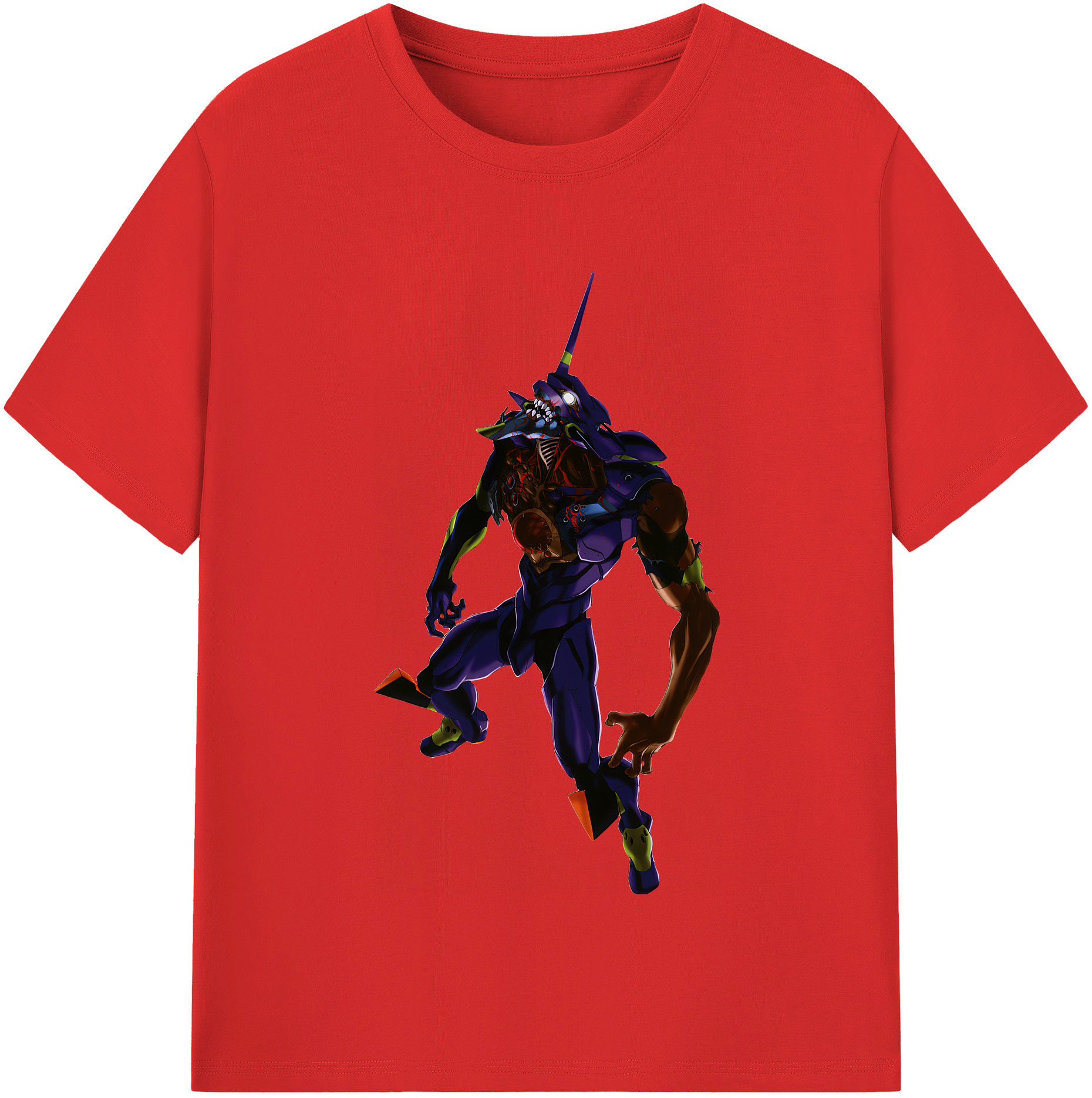 （画像用） EVA 新世紀エヴァンゲリオン レディースカジュアルプリントTシャツ（綿100％）
