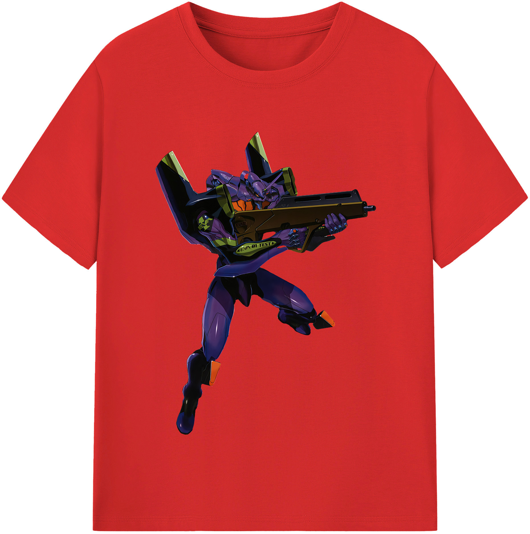 （画像用） EVA 新世紀エヴァンゲリオン レディースカジュアルプリントTシャツ（綿100％）