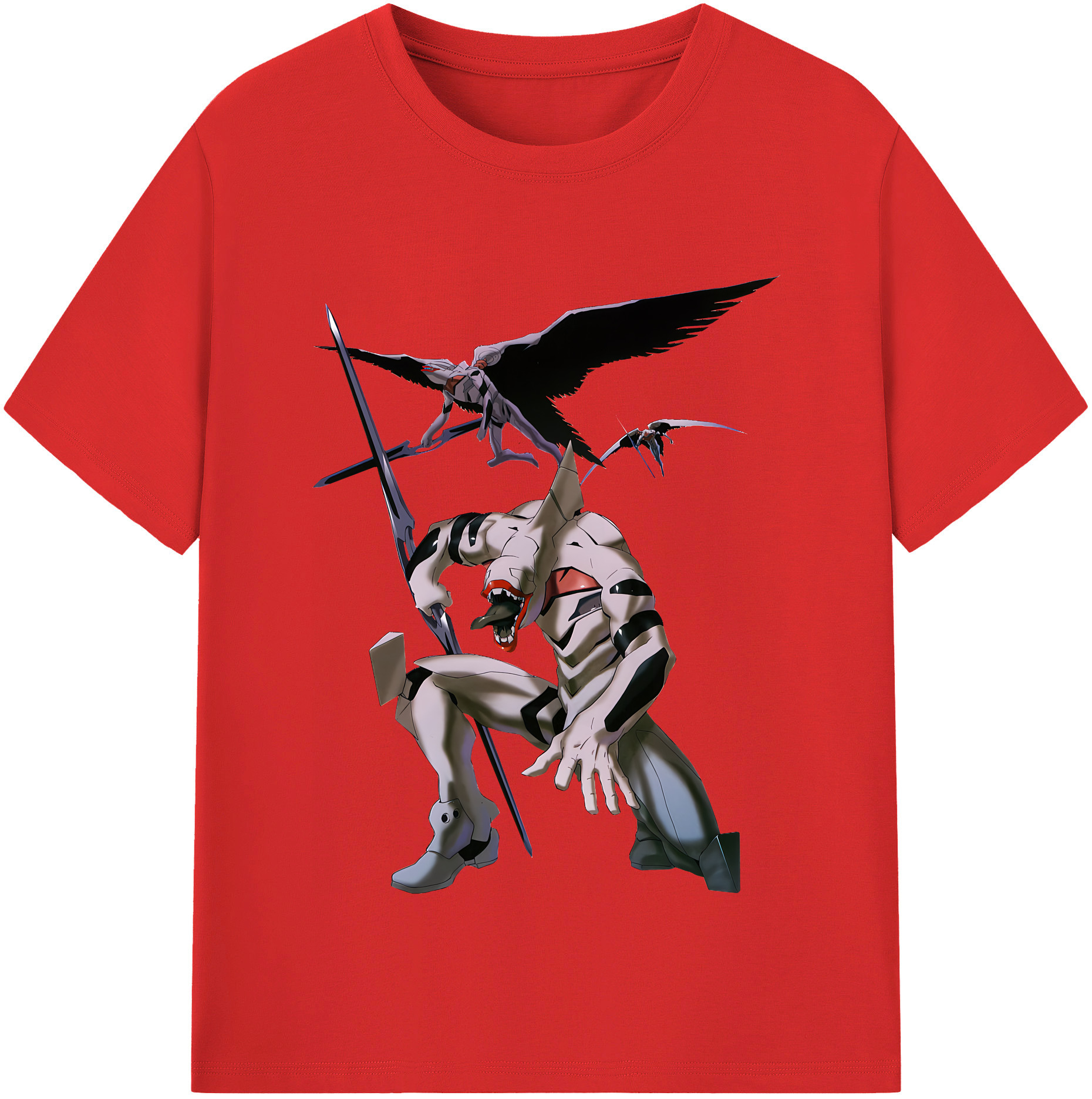 （画像用） EVA 新世紀エヴァンゲリオン レディースカジュアルプリントTシャツ（綿100％）