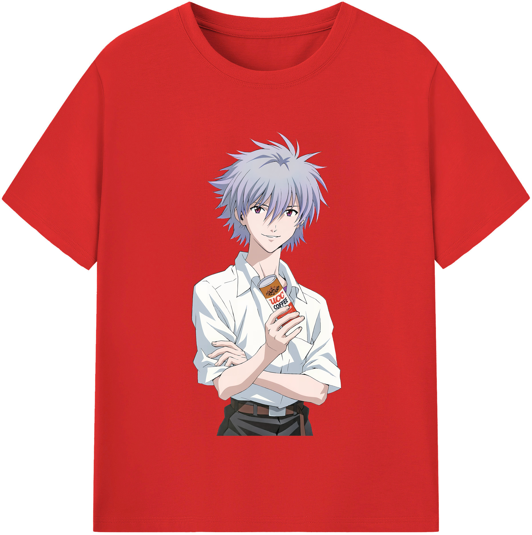 （画像用） EVA 新世紀エヴァンゲリオン レディースカジュアルプリントTシャツ（綿100％）