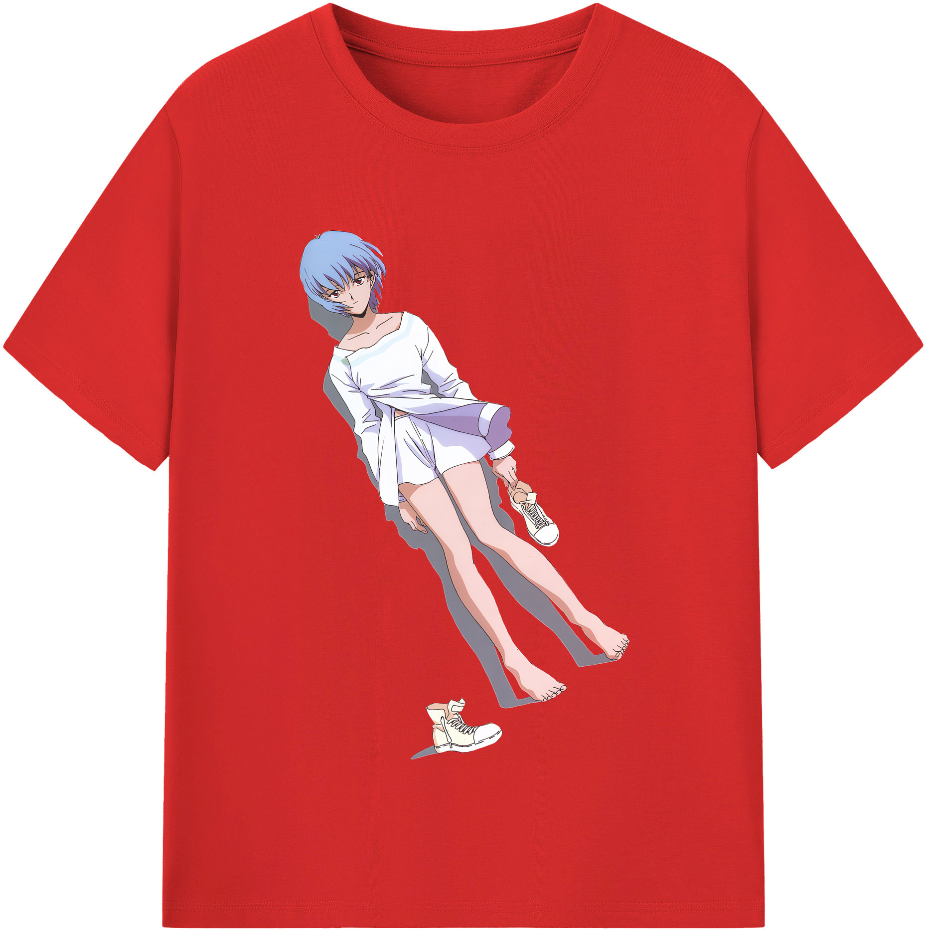 （画像用） EVA 新世紀エヴァンゲリオン レディースカジュアルプリントTシャツ（綿100％）