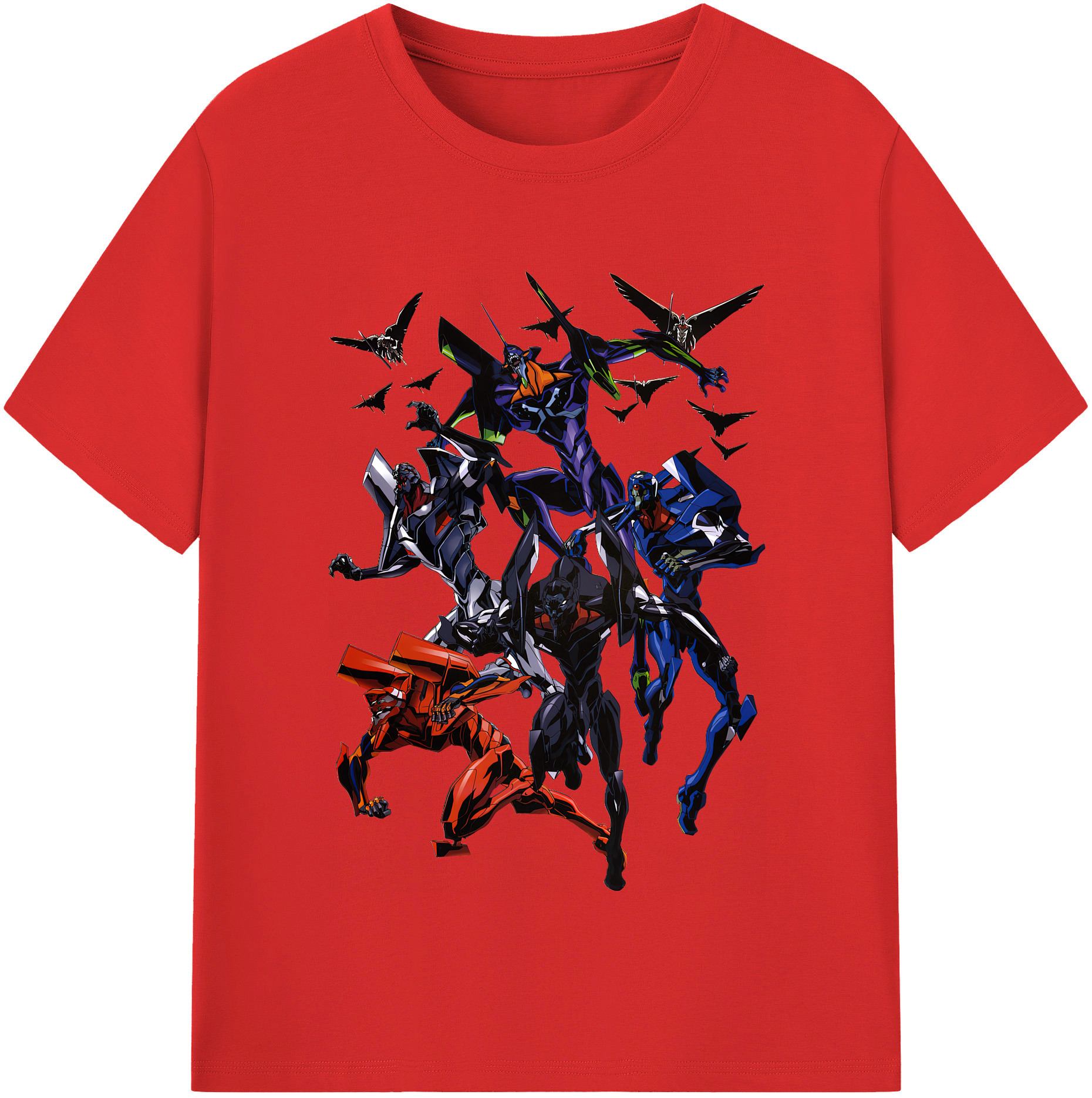 （画像用） EVA 新世紀エヴァンゲリオン レディースカジュアルプリントTシャツ（綿100％）