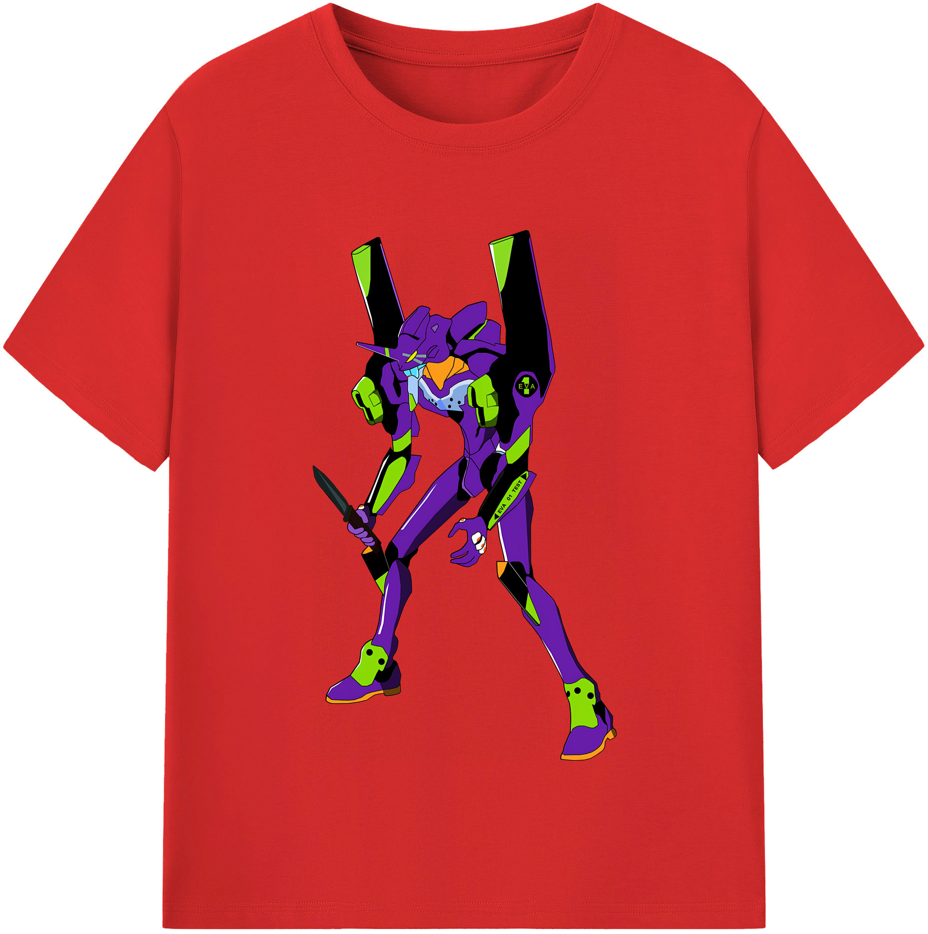 （画像用） EVA 新世紀エヴァンゲリオン レディースカジュアルプリントTシャツ（綿100％）