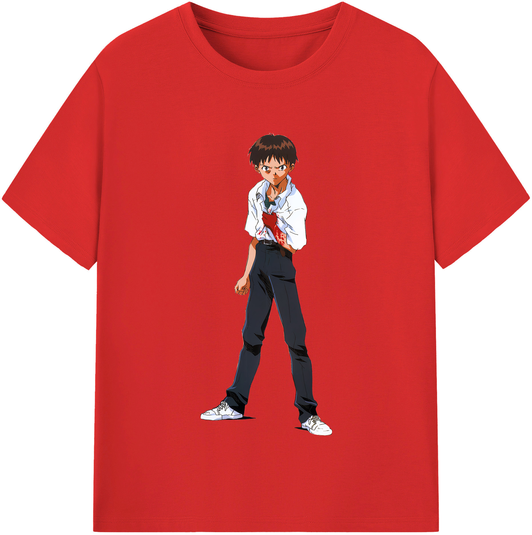 （画像用） EVA 新世紀エヴァンゲリオン レディースカジュアルプリントTシャツ（綿100％）
