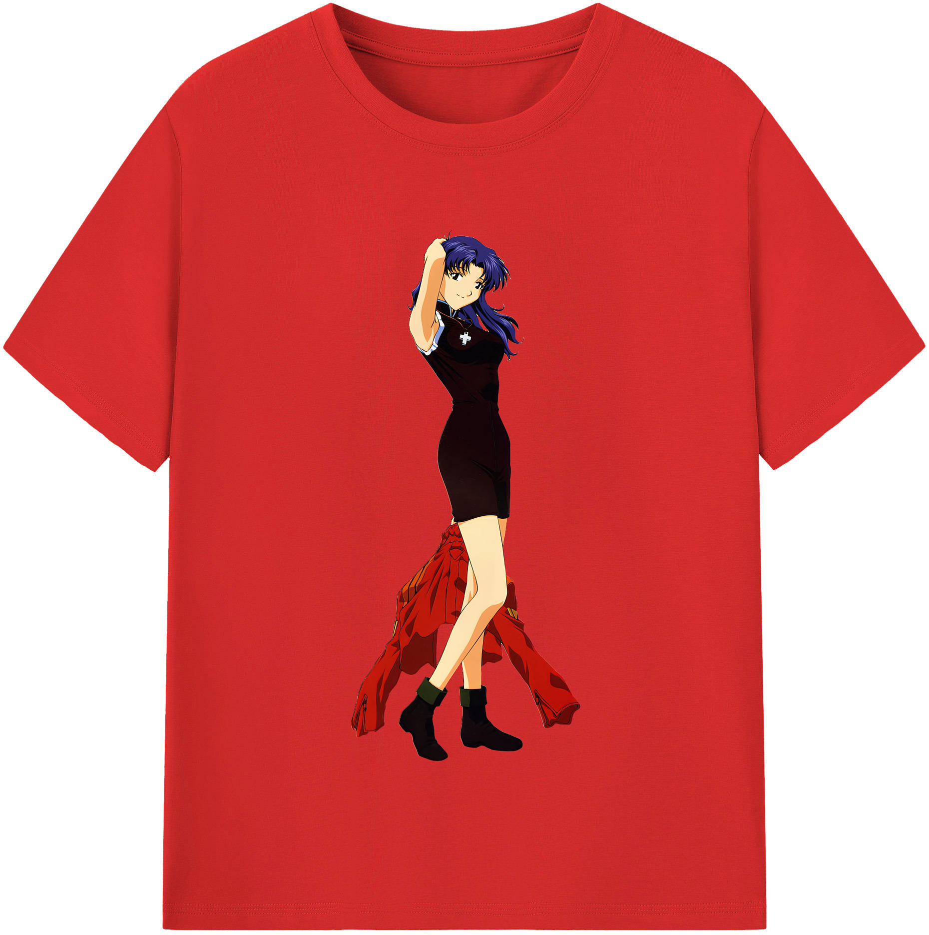 （画像用） EVA 新世紀エヴァンゲリオン レディースカジュアルプリントTシャツ（綿100％）