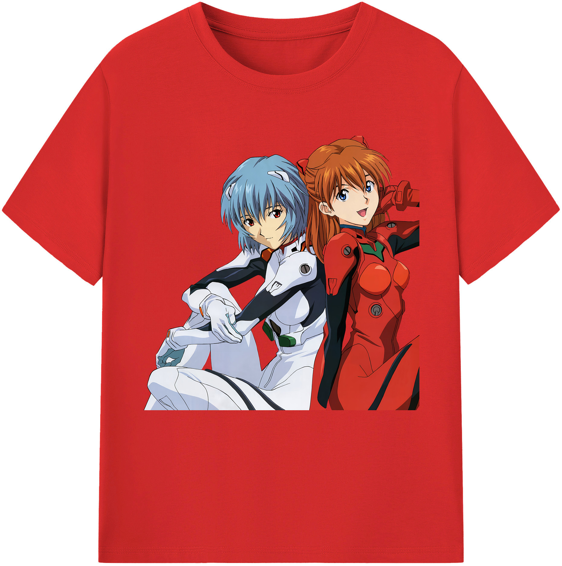 （画像用） EVA 新世紀エヴァンゲリオン レディースカジュアルプリントTシャツ（綿100％）