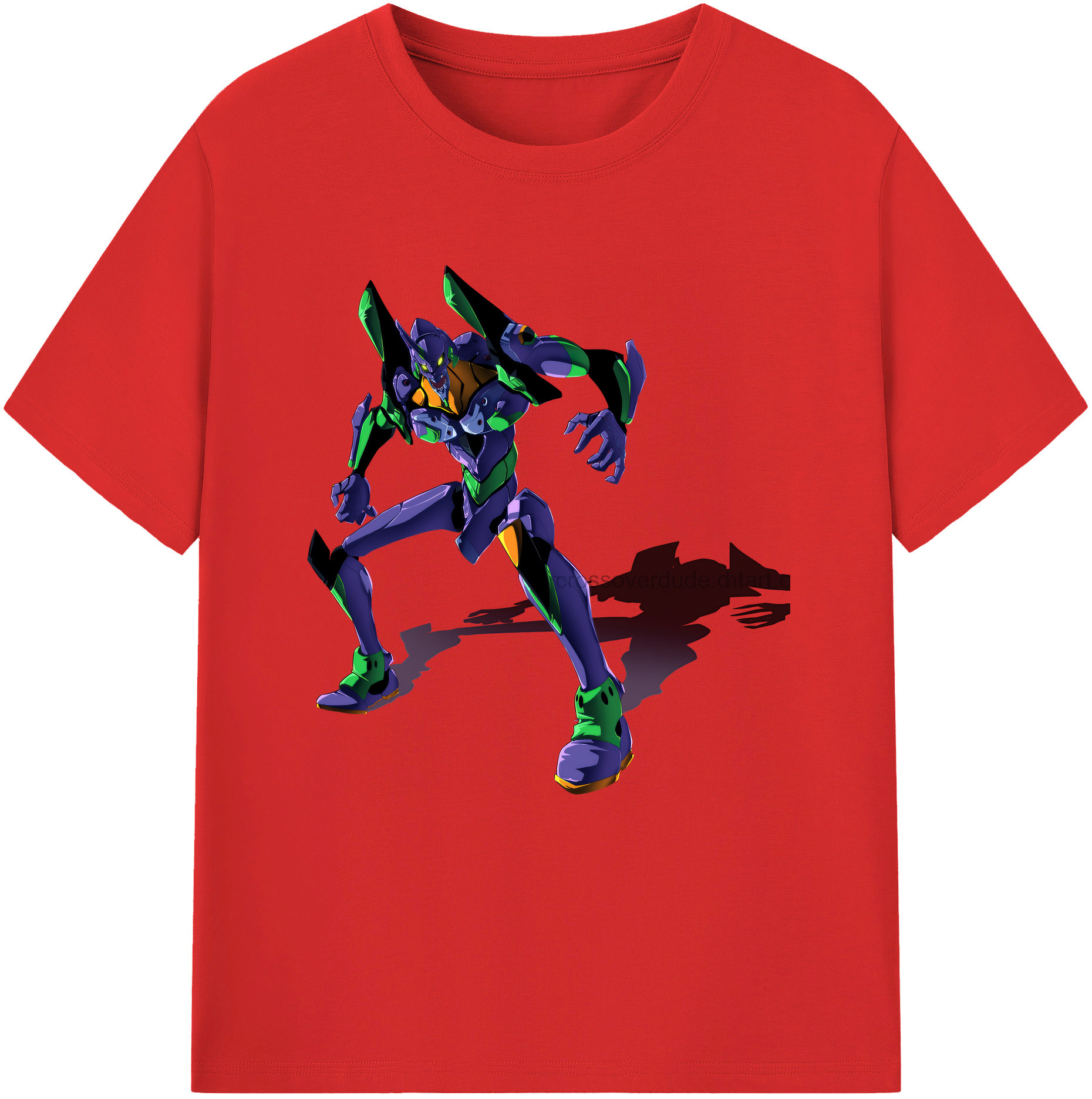（画像用） EVA 新世紀エヴァンゲリオン レディースカジュアルプリントTシャツ（綿100％）