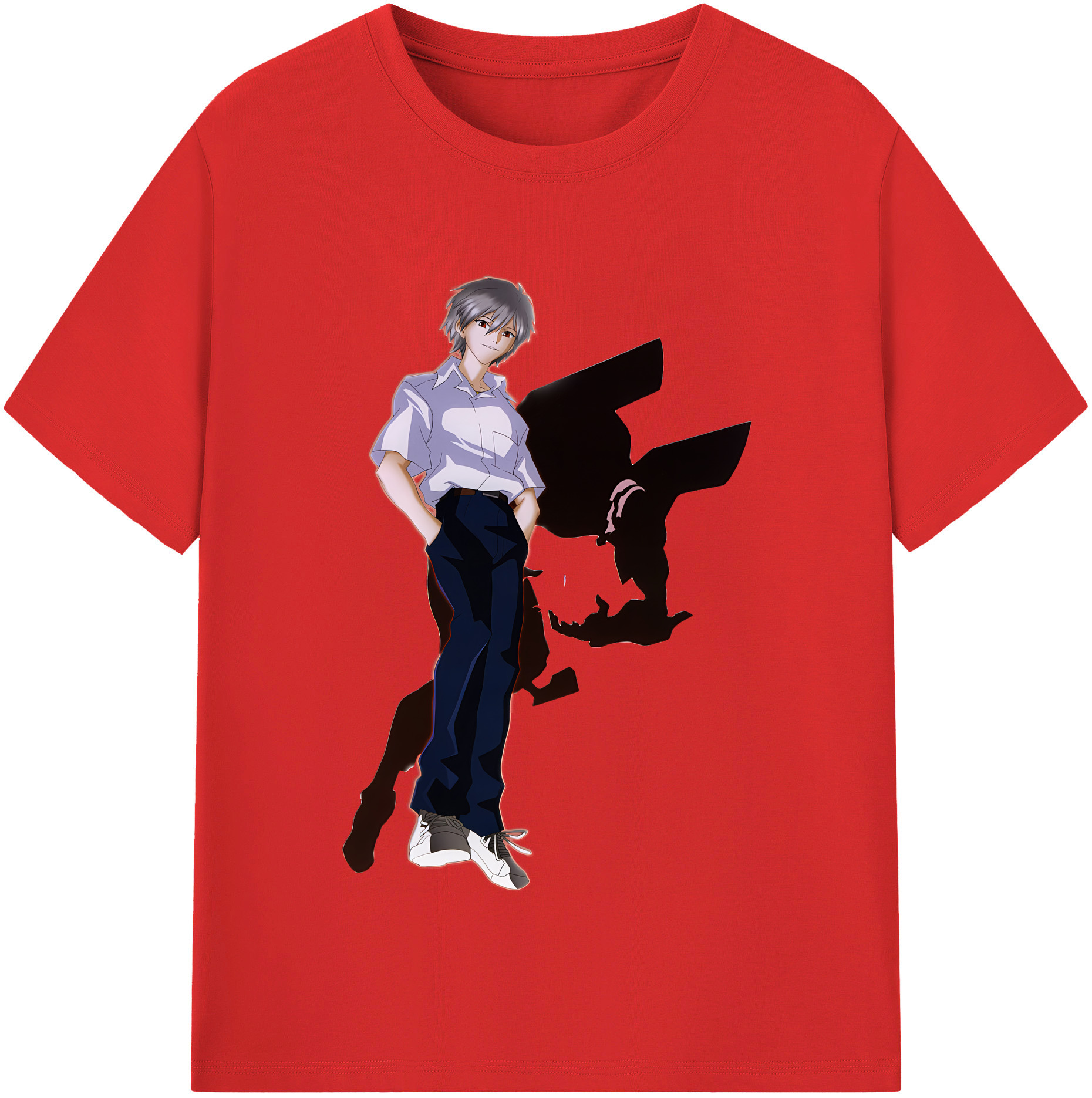 （画像用） EVA 新世紀エヴァンゲリオン レディースカジュアルプリントTシャツ（綿100％）